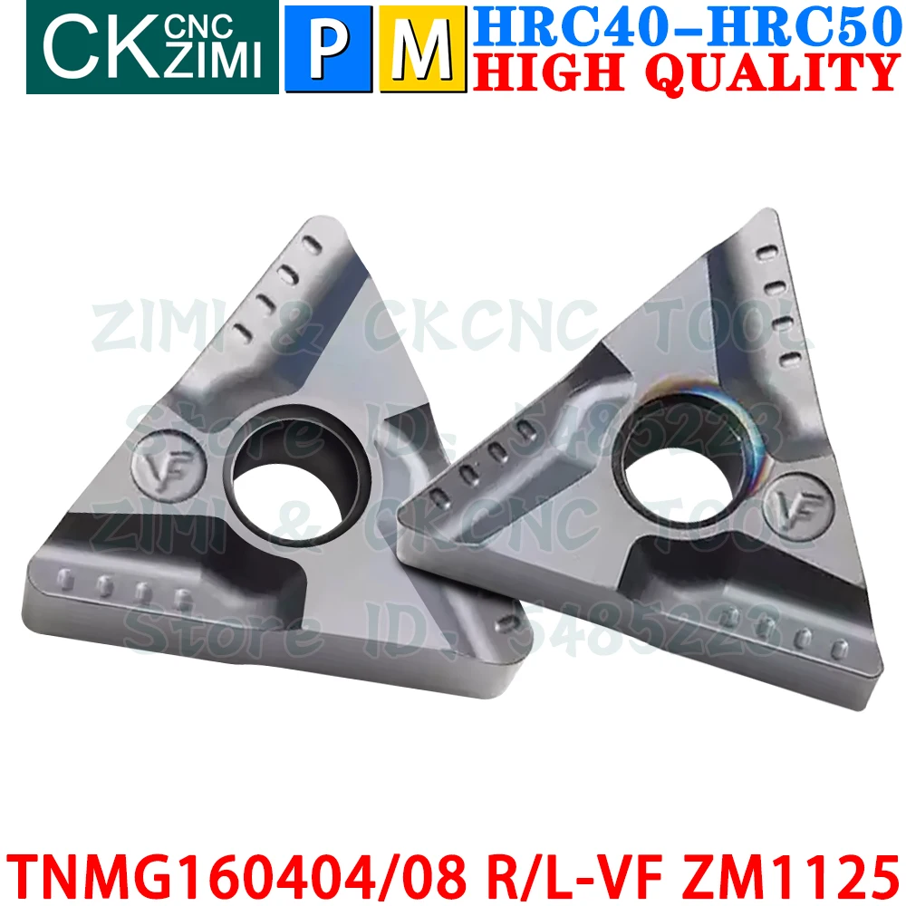 TNMG160404R-VF TNMG160404L-VF TNMG160408R-VF TNMG160408L-VF ZM1125 Wkładki z węglika Cięcie rowków Narzędzie do toczenia płytek TNMG1604 TNMG 1604 R/L VF CNC Narzędzia do frezowania