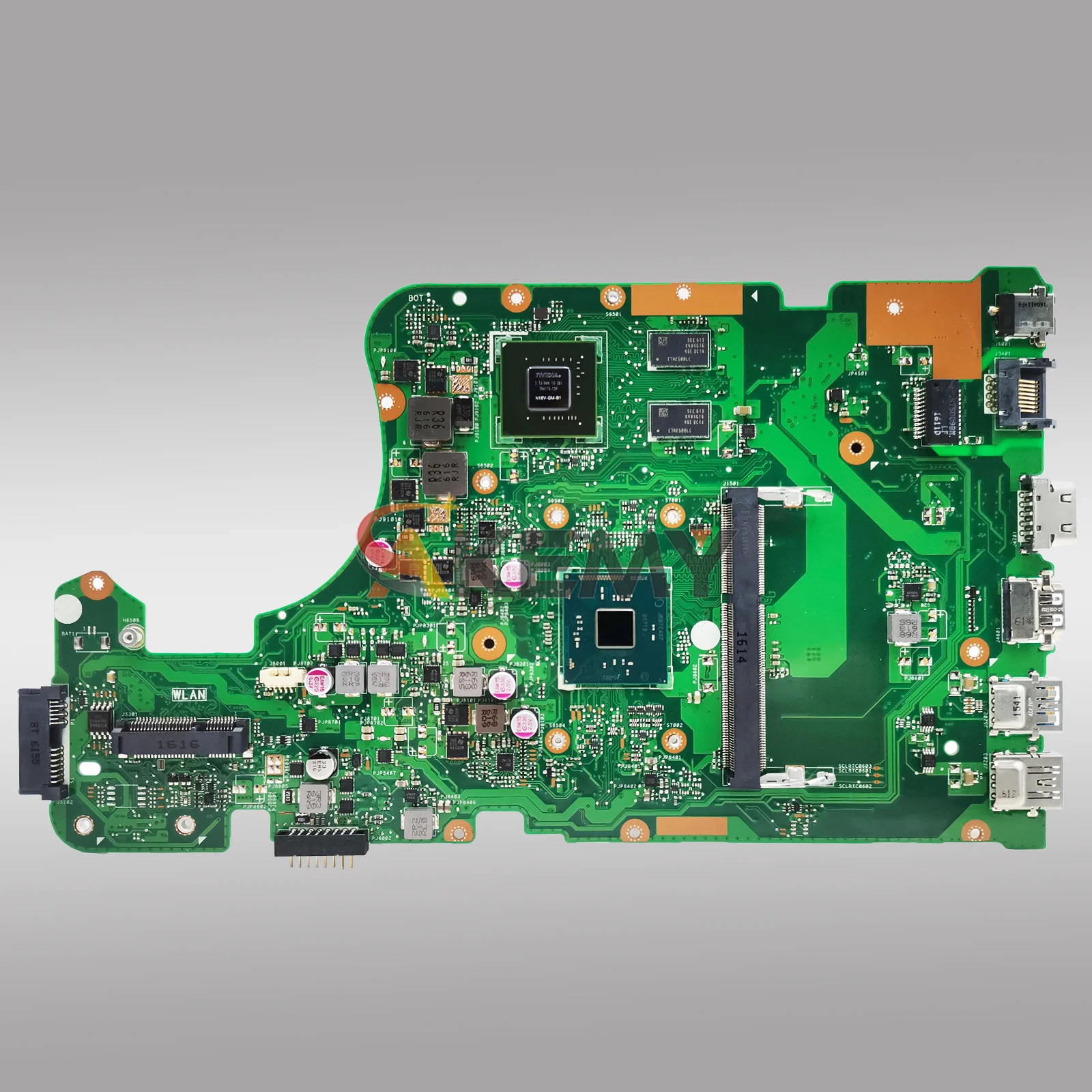 Placa base para ordenador portátil X555SJ para ASUS VivoBook X555SJ X555S A555S K555S placa base para portátil con CPU Celeron 100% pruebas OK envío rápido