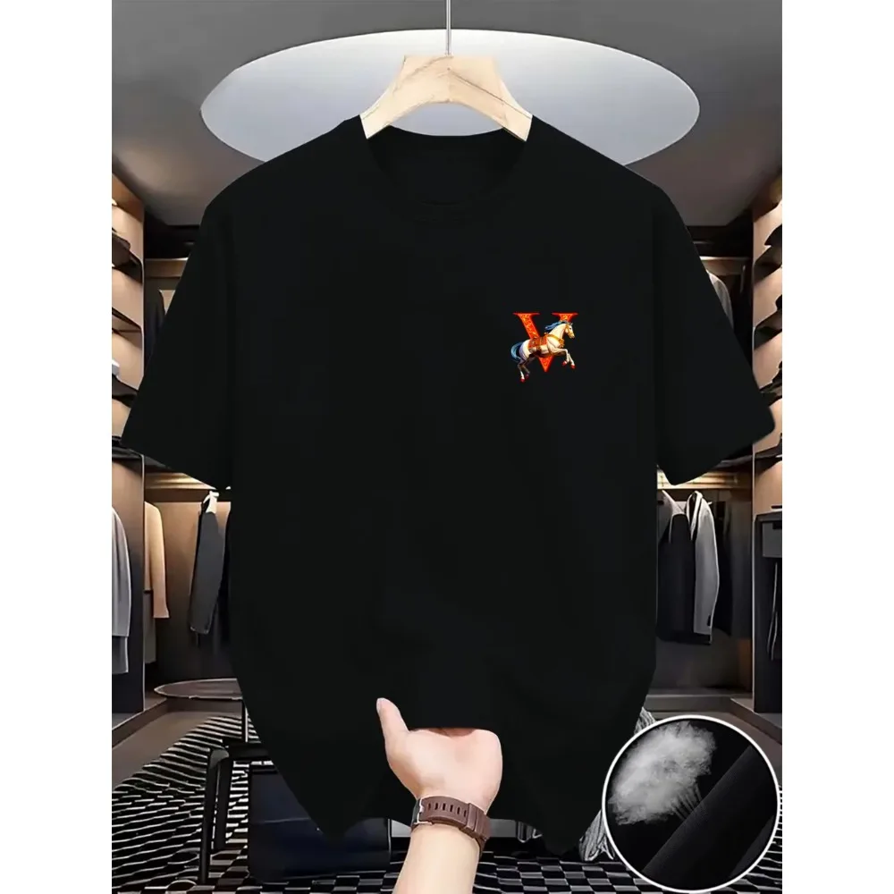 

2026 New Style T-shirt - Men's Simple Round-neck T-shirt Comfortable and Breathable Short Sleeve T-shirt
