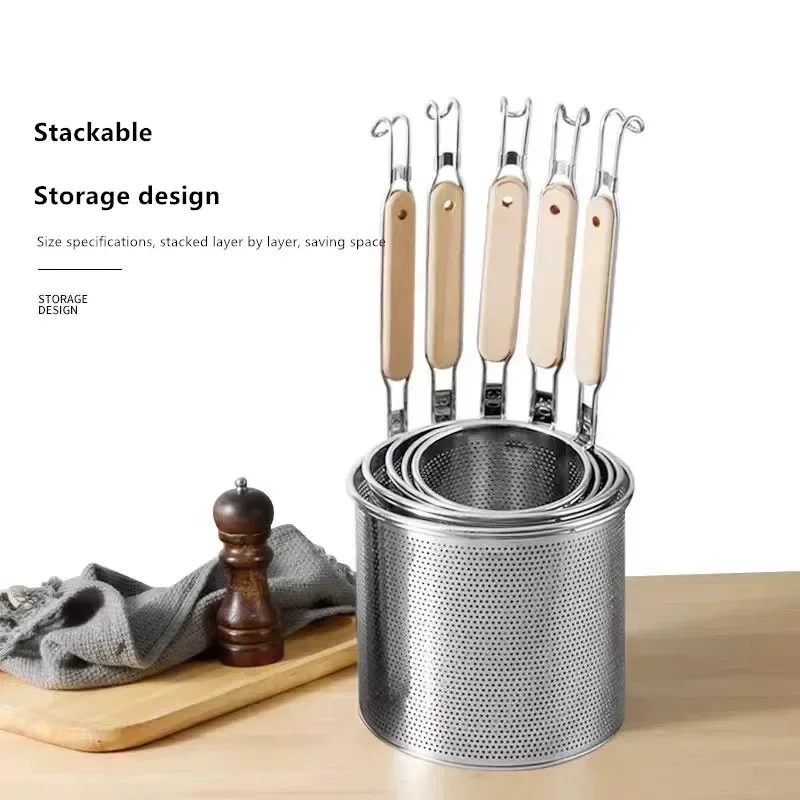 304 Stainless Steel Lengthened Spicy Hot Pot Powder Fence Large Screen Leakage