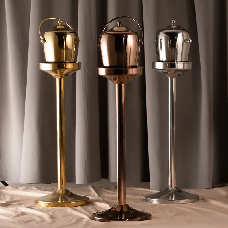 European luxury double champagne  ice bar ktv thermal insulation ice  floor-to-ceiling ice