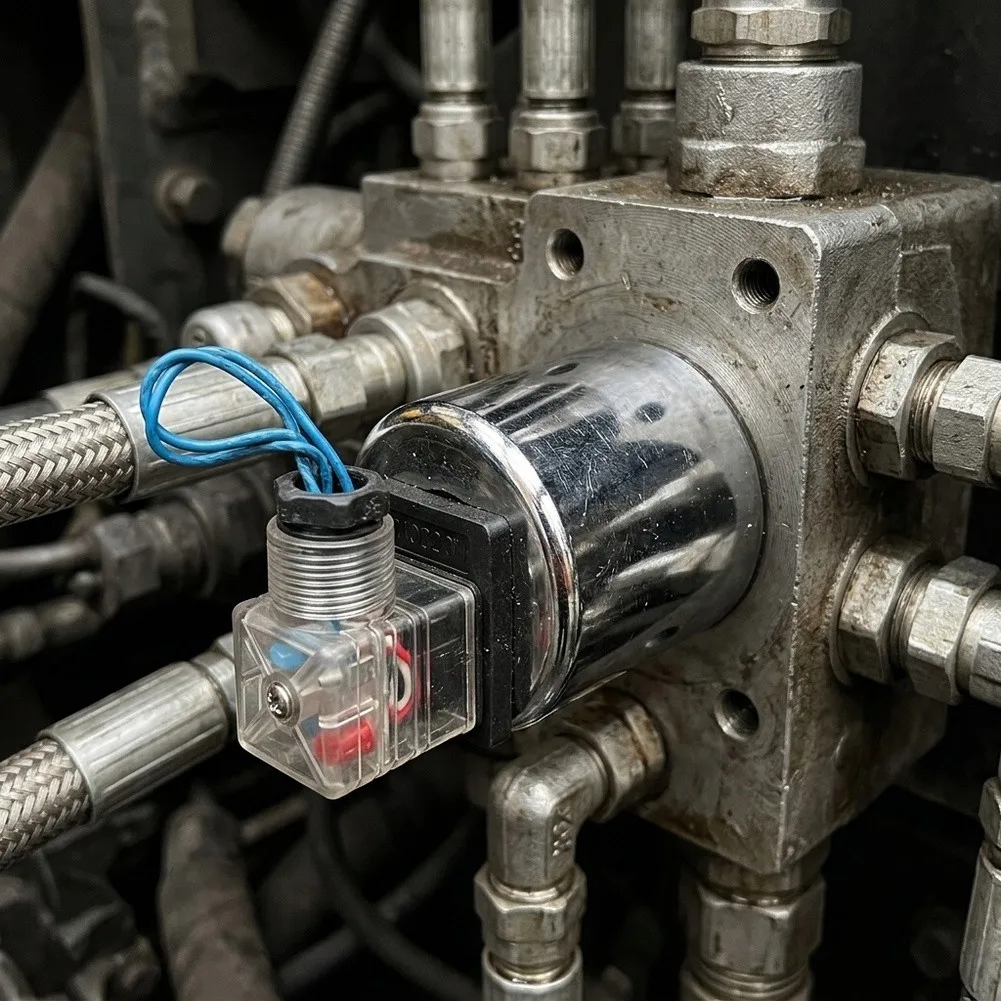 12VDC Solenoid Coil MFZ12-90YC 23mm Bore 50mm Height, Hydraulic Valve Coil Replacement For Standard Valve Bodies