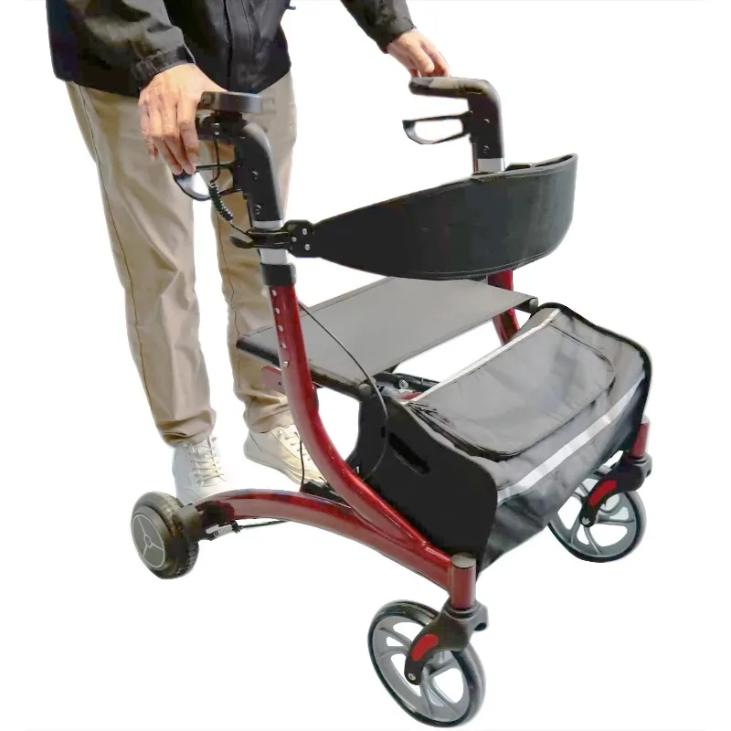 

Electric Walker Rollator for Seniors - High-Quality Aluminum Durable Adjustable Adult Rollator Walker for Elderly