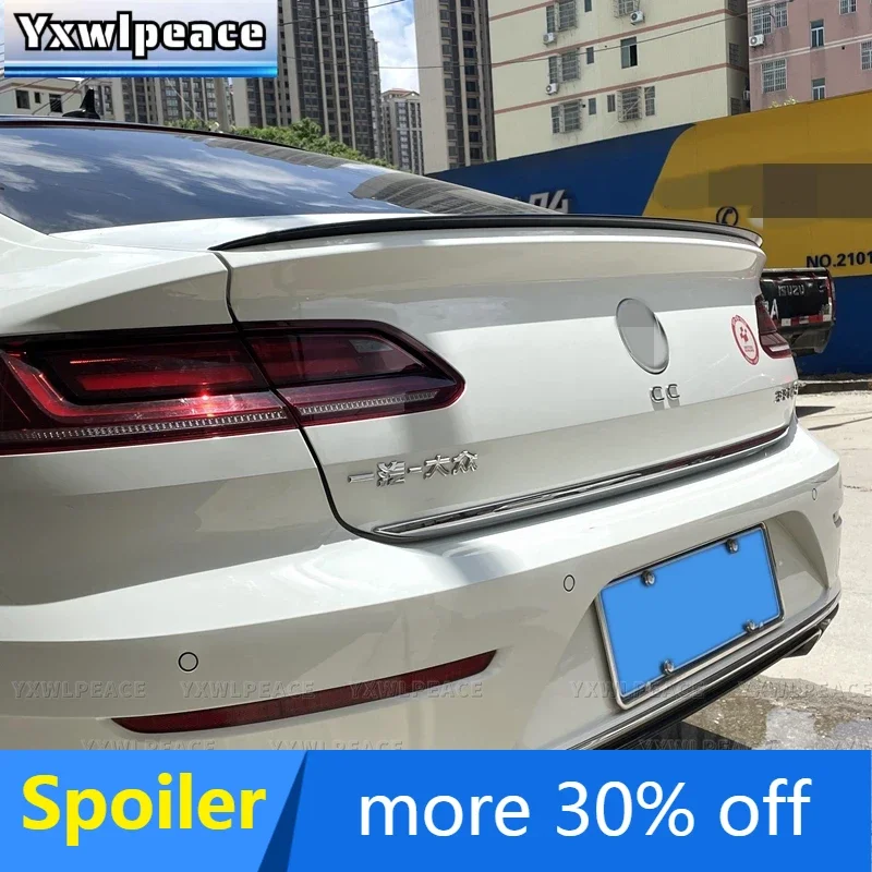 

For Volkswagen VW Arteon CC 2019 2020 2021 2022 ABS Plastic Primer Color Rear Trunk Lip Spoiler Body Kit Accessories