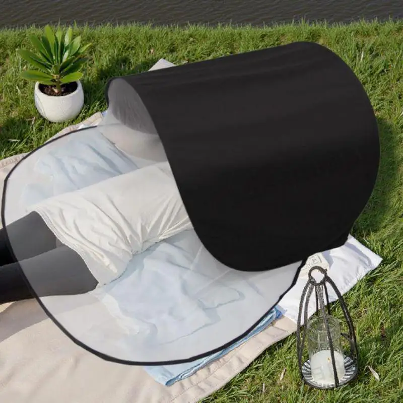 

Foldable Bed Mosquito Net Light-Blocking Head Sleeping Tent Foldable Rest Aid Breathable Travel Cover Bedtime Light Shield