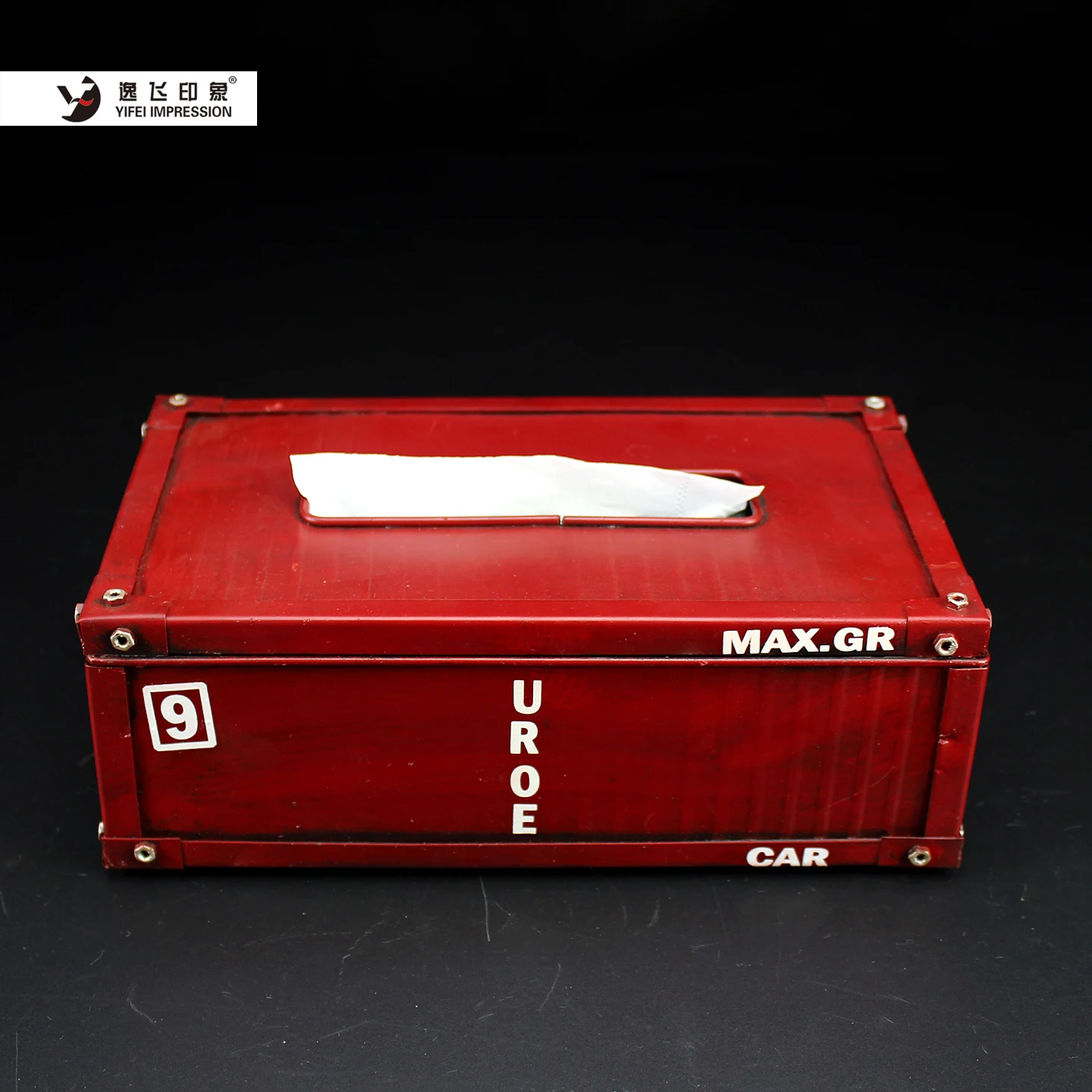 Kotak Tisu Kontainer Pengirima - Home Office Industrial Style ulasan dan harga