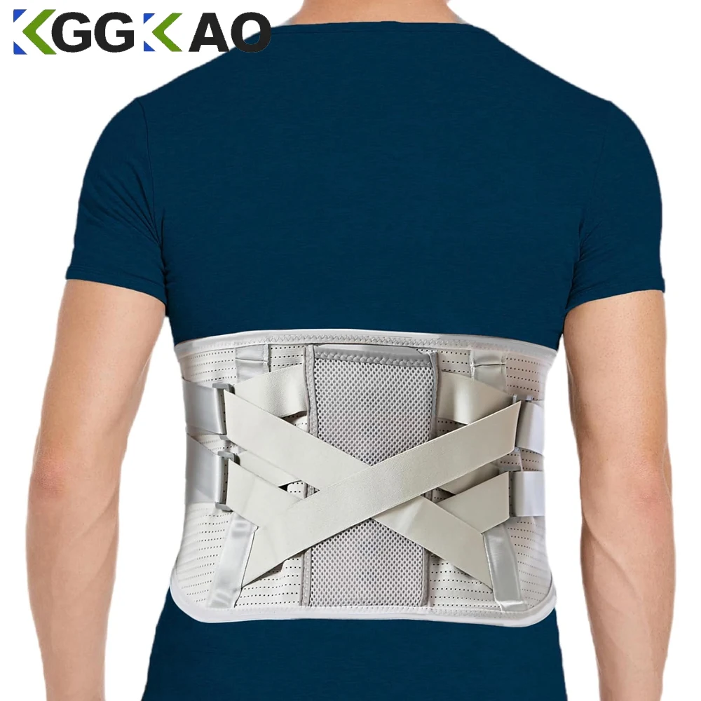 

Back Brace for Women Men with Ergonomic Curved Spine Support and Carbon Fibre Splints, Back Brace for Lower Back Pain Relief