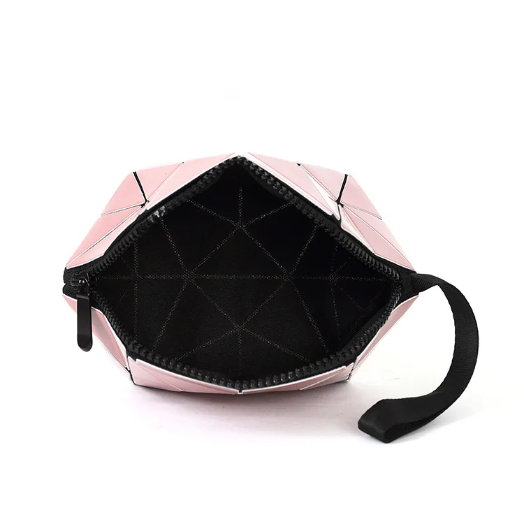 Geometric Semicircle Cosmetic Bag PU Leather Hot-Selling Women Brand New Pouch