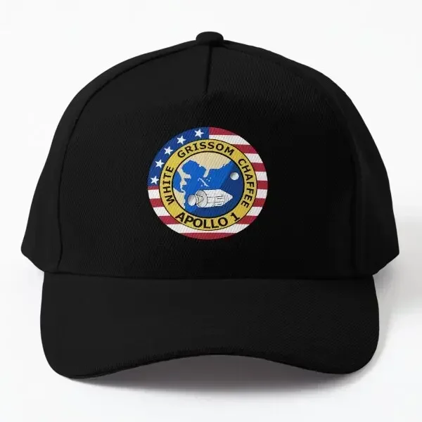 

Apollo 1 Mission Patch Baseball Cap Hat Spring Hip Hop Sport Casquette Fish Snapback Solid Color Bonnet Casual Summer Women