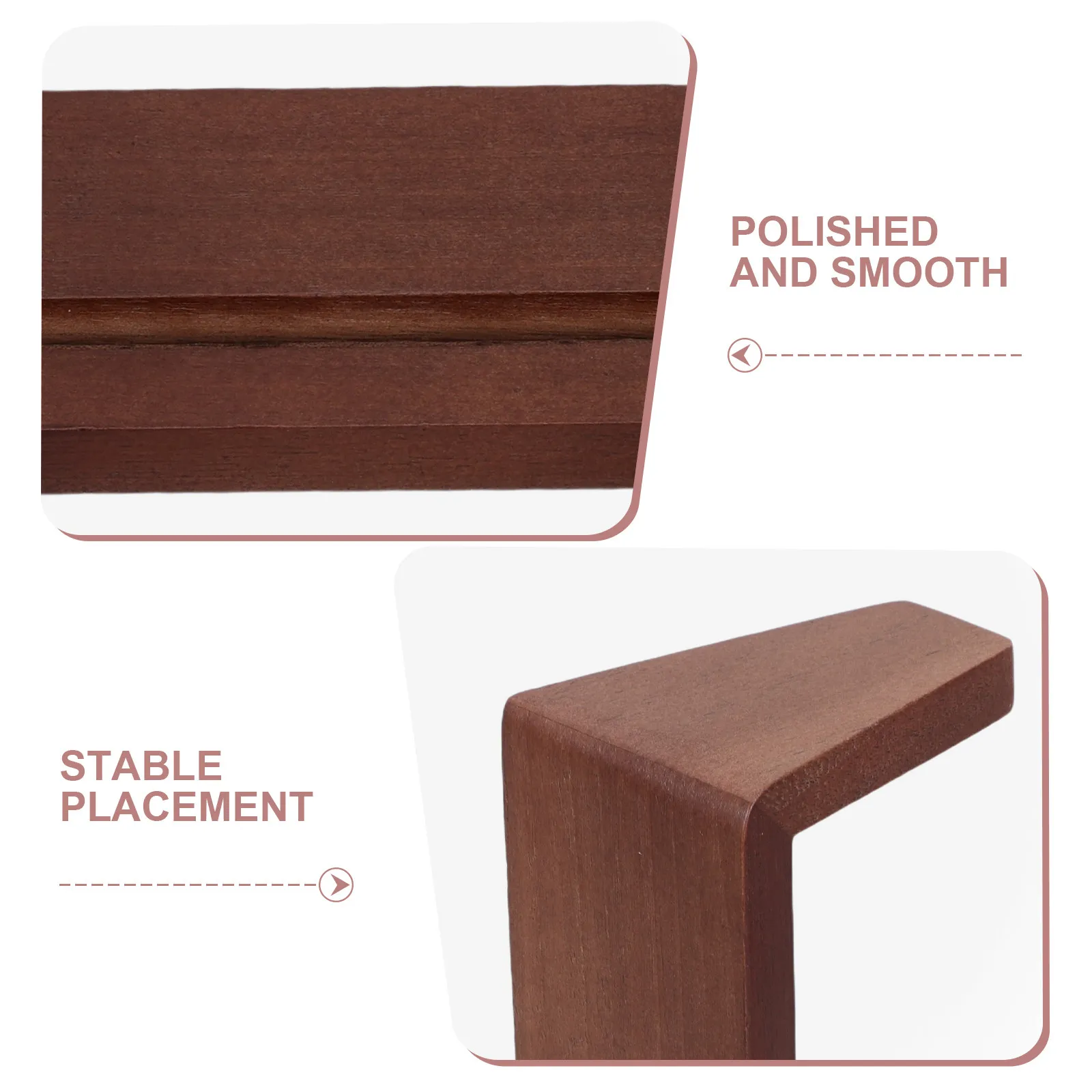 Wooden Desk Calendar Holder Natural Solid Wood Stand for Daily Planner Organizer Office Decor Stationery Supplies