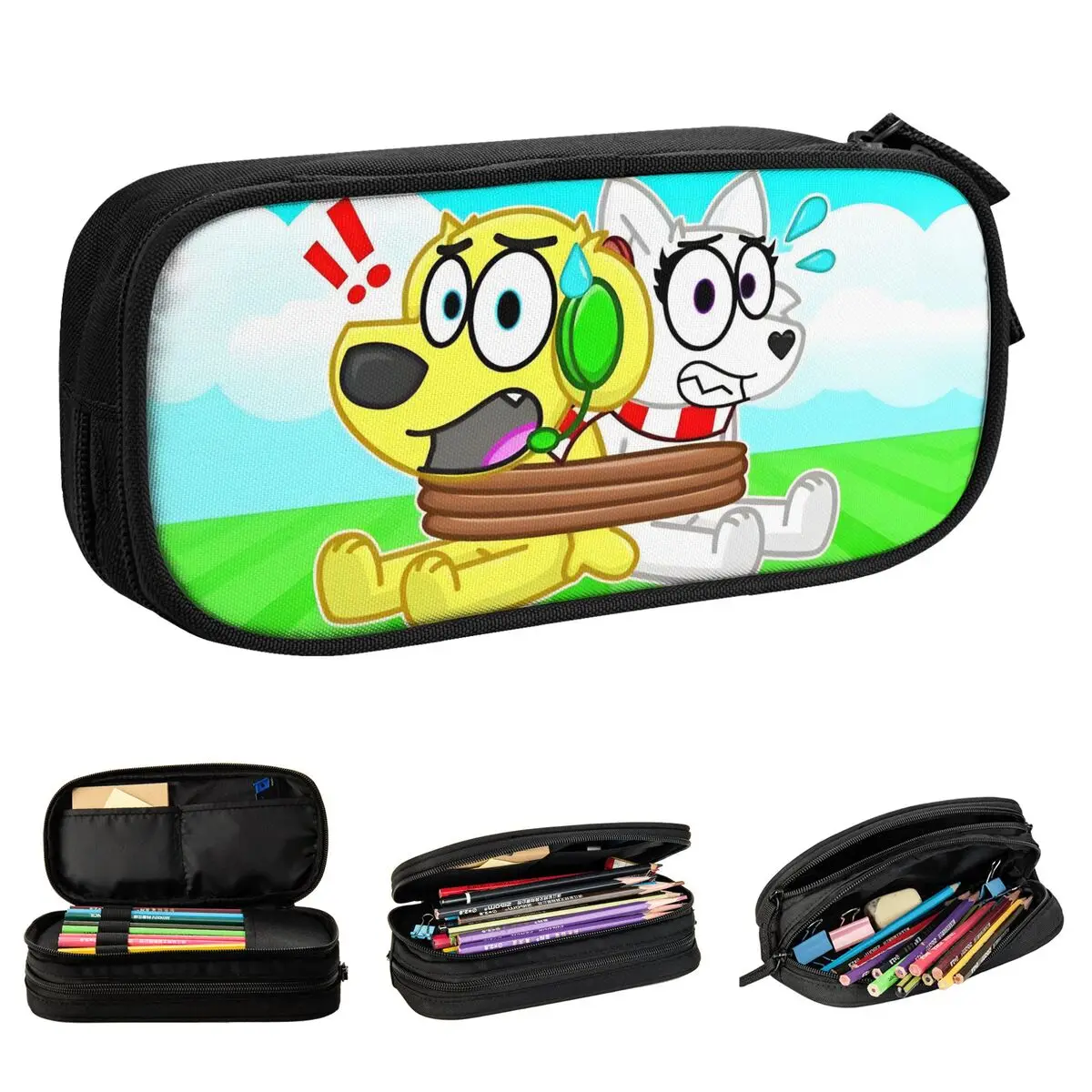 

Tylers And Snowi Pencil Cases Pen Box Bag Girls Boys Big Capacity School Supplies Cosmetic Pencilcases