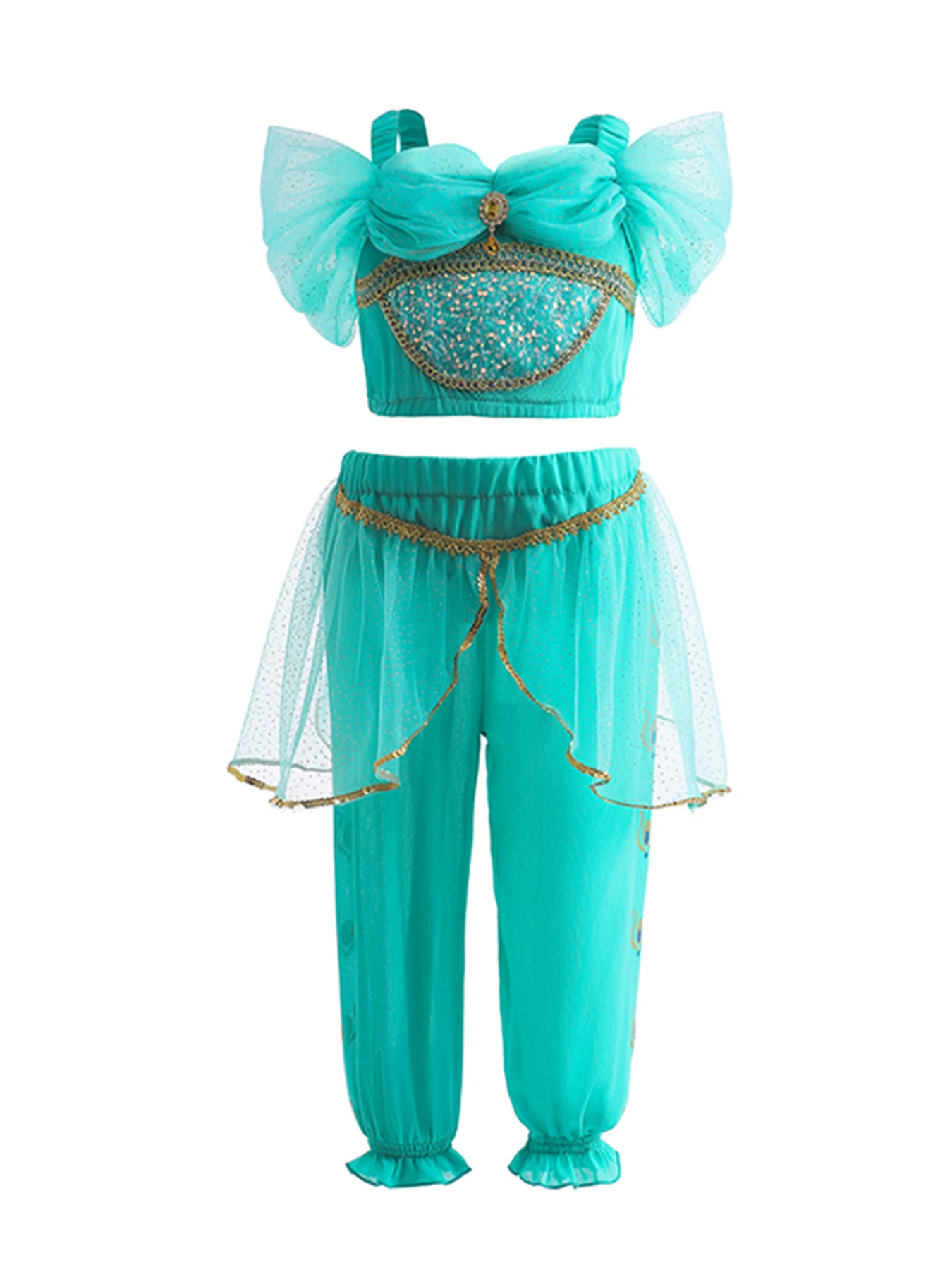 

Girls Princess Ballerina Tutu Dress Rapunzel Costume For Jasmine Princess Suit