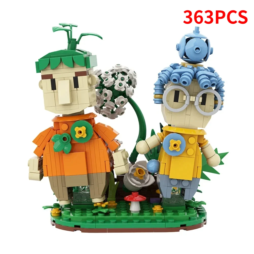 Game Series Travel in Pairs Codyed And Mayed Building Blocks MOC It Takesed Two Square Head Figures Model Puzzle Kids Toy Gift