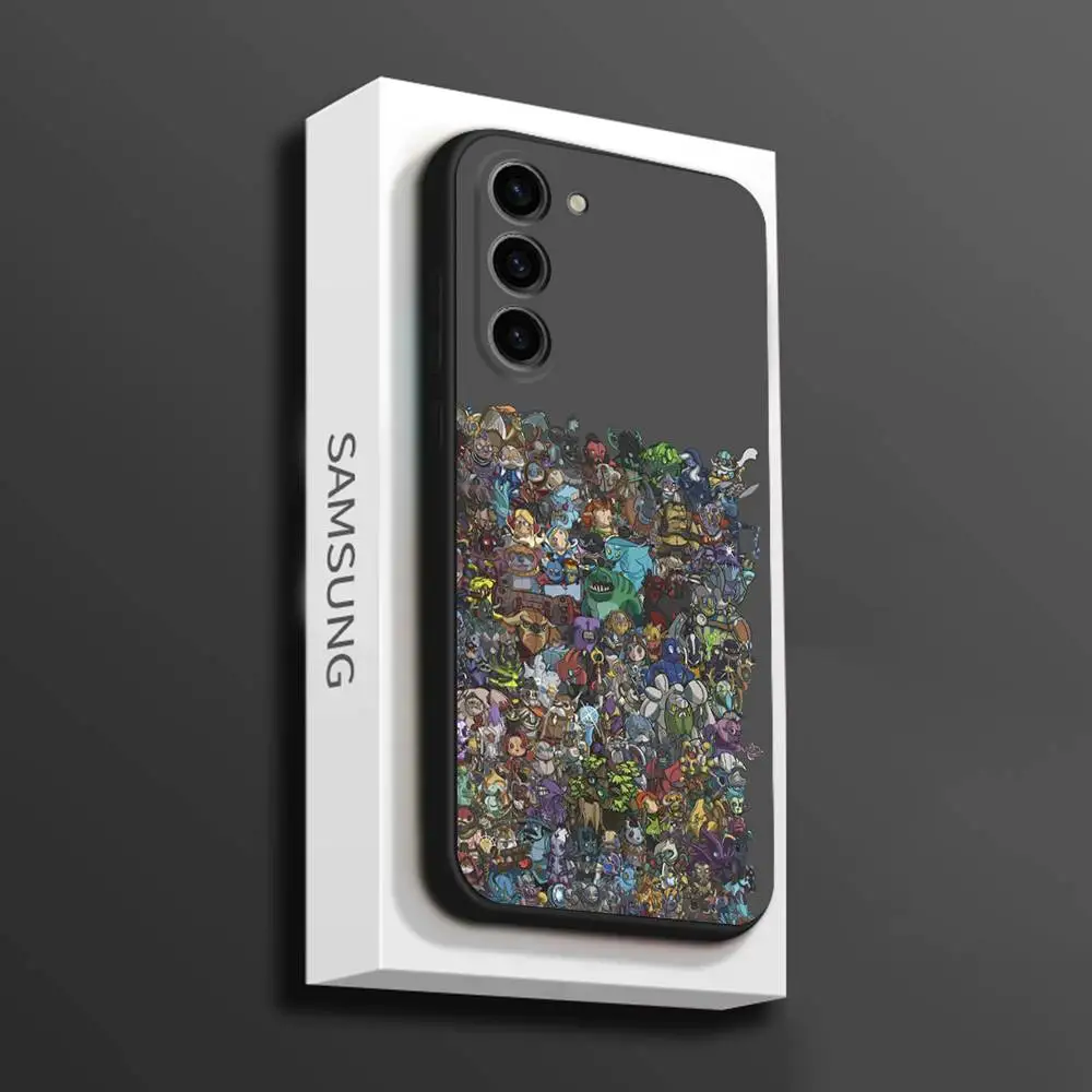 D-Dota-a 2 حافظة هاتف رائعة لهاتف سامسونج جالاكسي A 73,72,51,53,52,71,22,5G,Note,J7,8,9 غطاء أسود ناعم #5