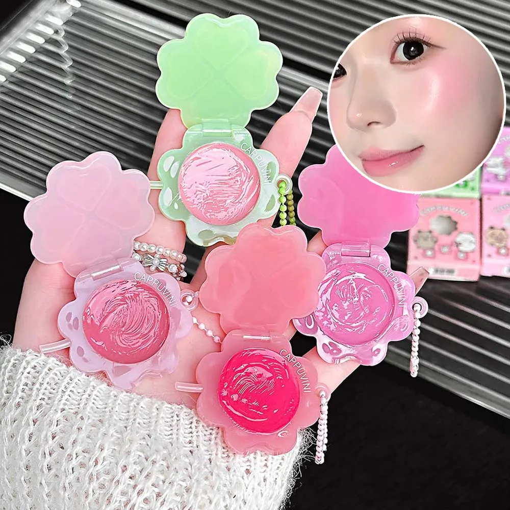 Vibrant Pink Blush Cream Moisturizing Long-Lasting Easy to Apply Face Rouge Blusher for Natural Look