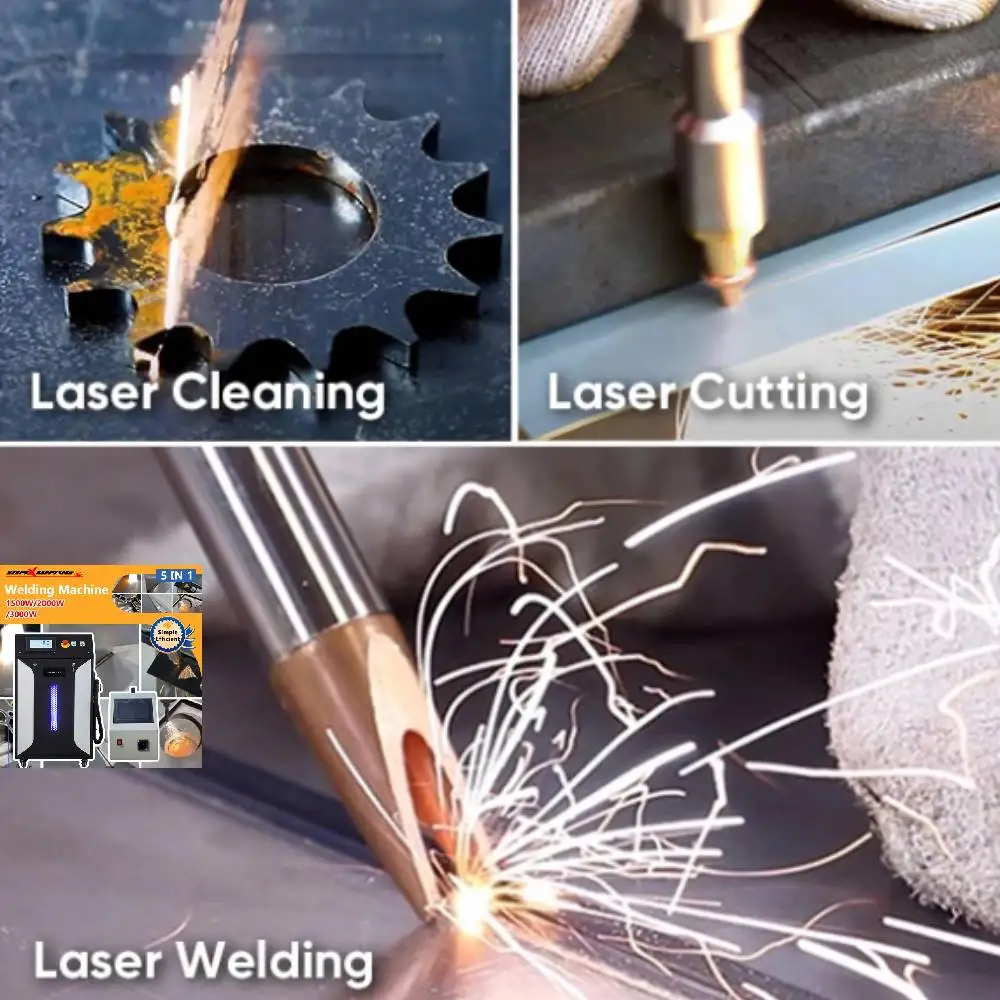 

Портативный ручной волоконный лазерный сварочный аппарат Raycus 1000 Вт 1500 Вт 2000 Вт 4 в 1 сварочный лазерный сварочный лазерный пистолет