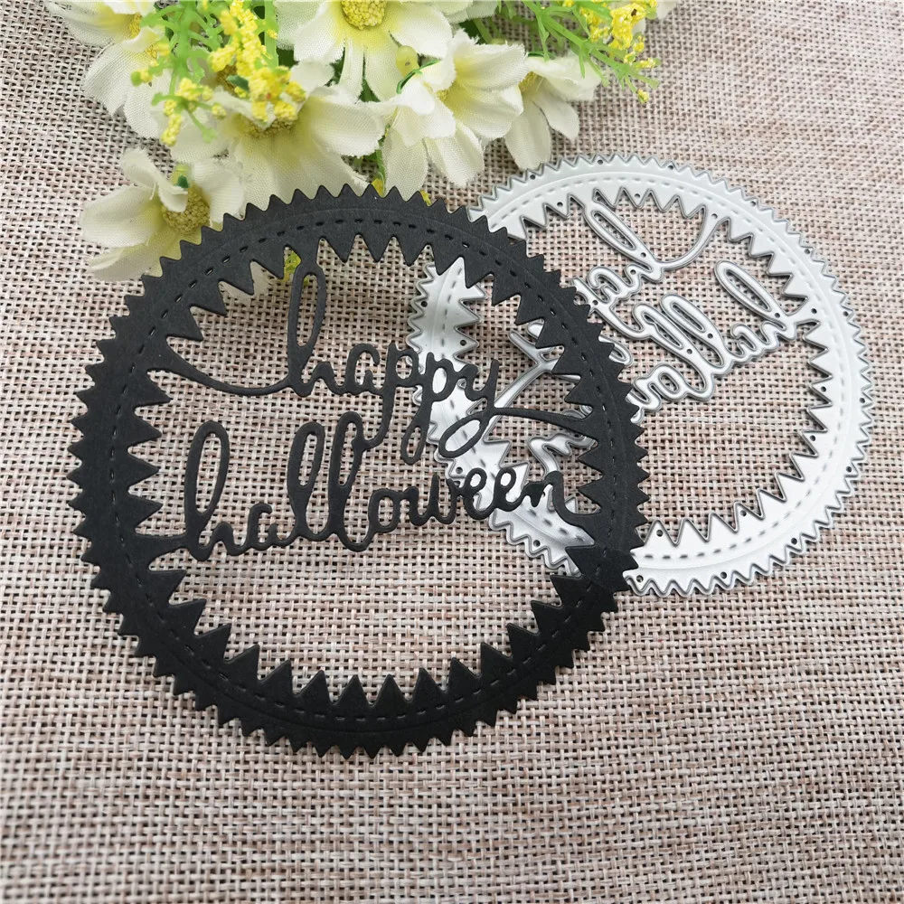 Letters Real Happy Halloween Metal Cutting Dies Stencils For DIY Scrapbooking/photo Album Decorative Embossing Paper Cards