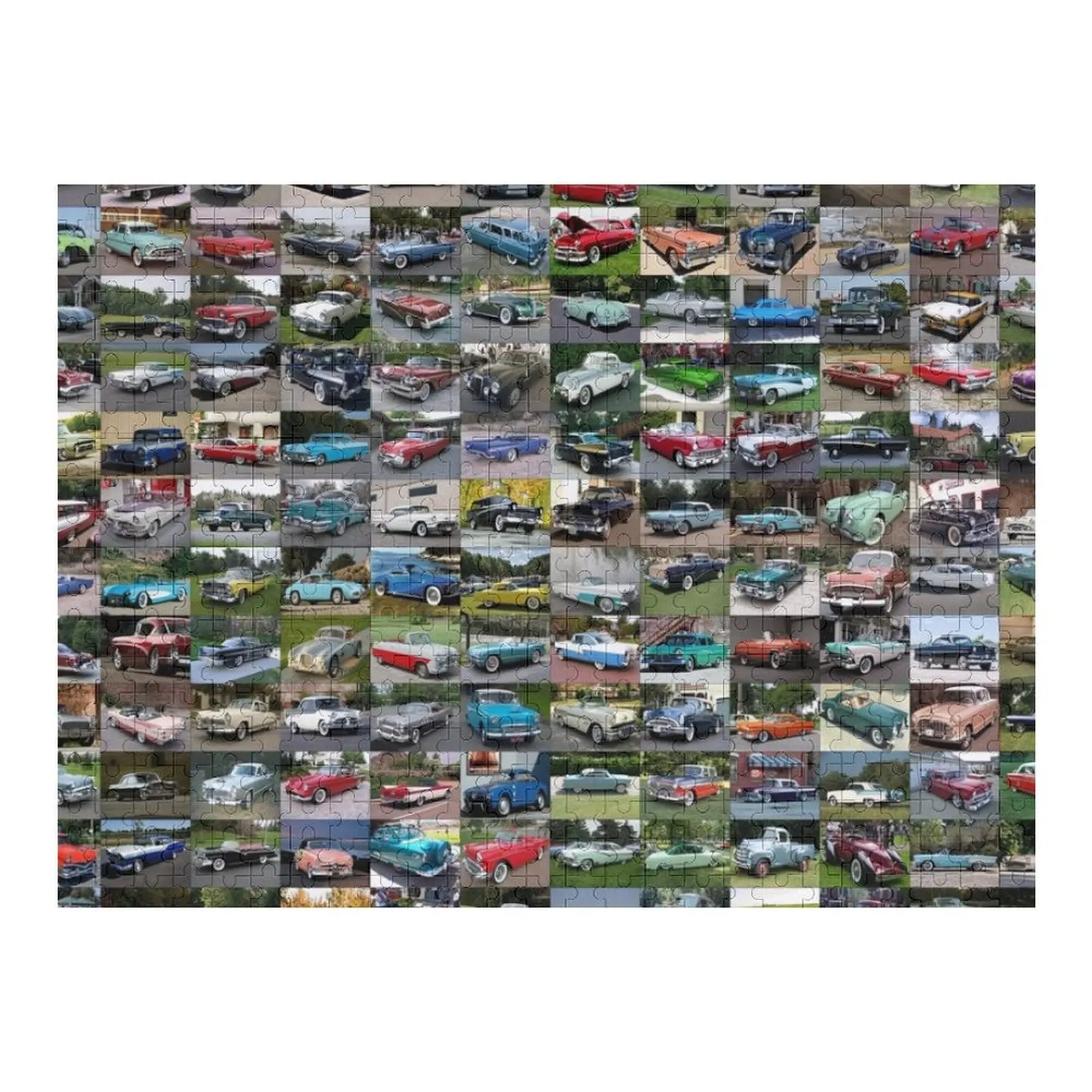 

1950's Cars Jigsaw Puzzle Customizeds For Kids Customs With Photo Photo Customizable Gift Puzzle