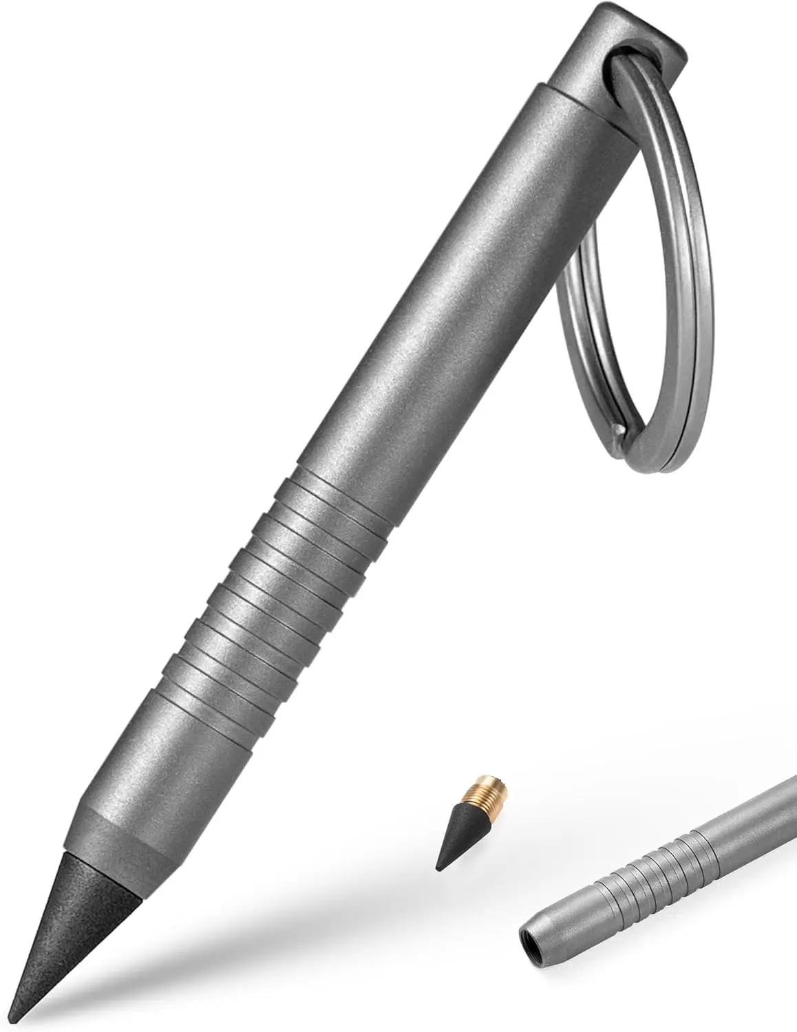 

Titanium Inkless Everlasting Pencil, Reusable Infinite Endless Pencil for Home Office School Writing Drawing-Grey