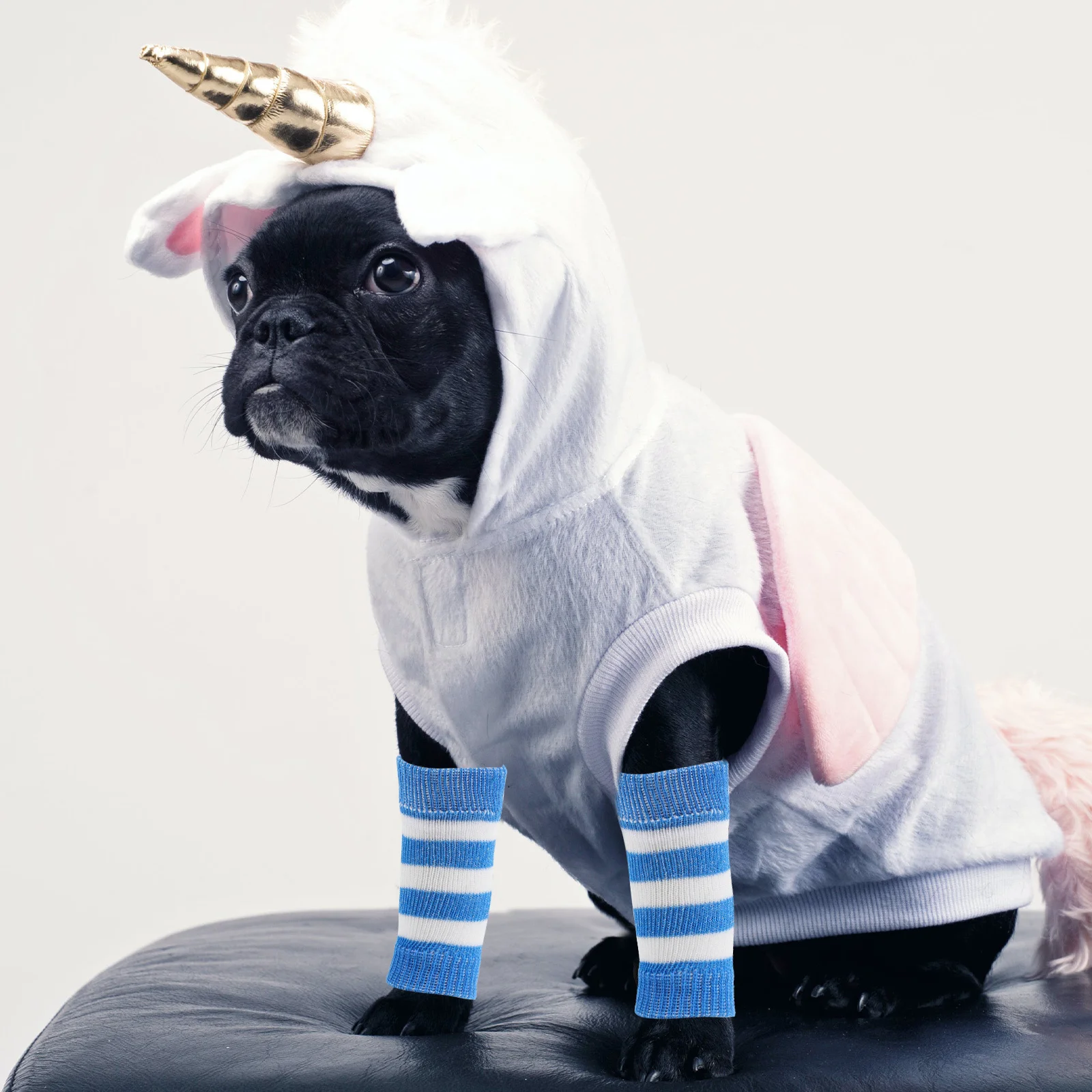 

4Pcs Dog Leg Sleeve Protective Elbow Wraps Soft Breathable Pet Socks for Front Back Legs Joint Support Dog Protective Sleeve