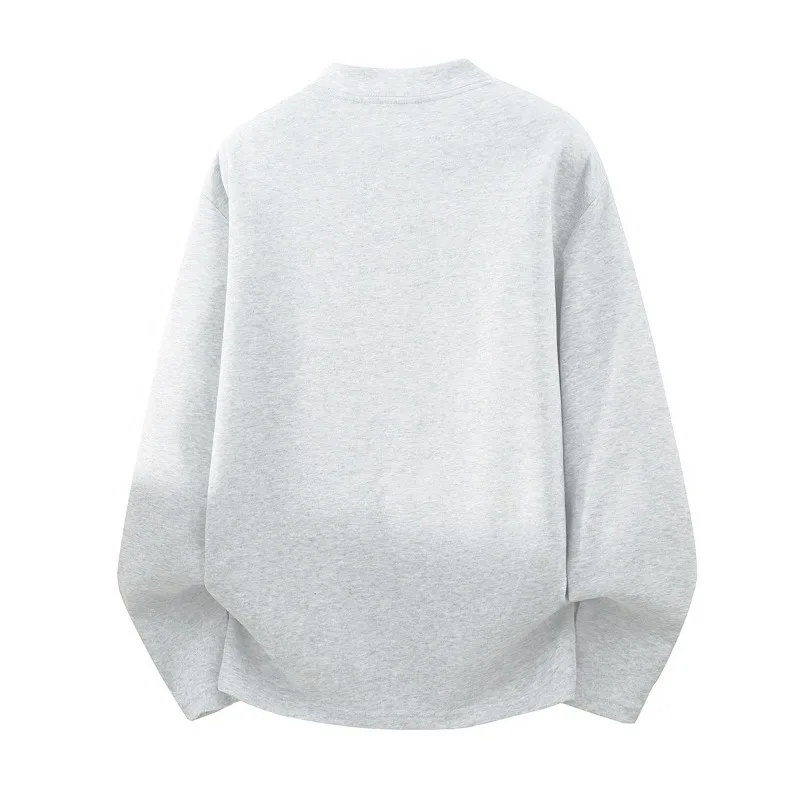 The Highly Anticipated Henry Collar Hoodie Men's Spring New Style Loose American Deconstructed Long-sleeved T-shirt Base Layer