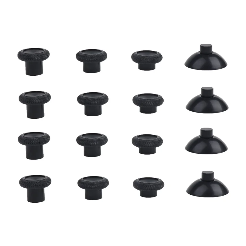 16pcs 3D Plastic Protective Thumbstick Grip Caps for Xbox One / S X Controller Gamepad Joystick Accessories for Xbox Elite / 2