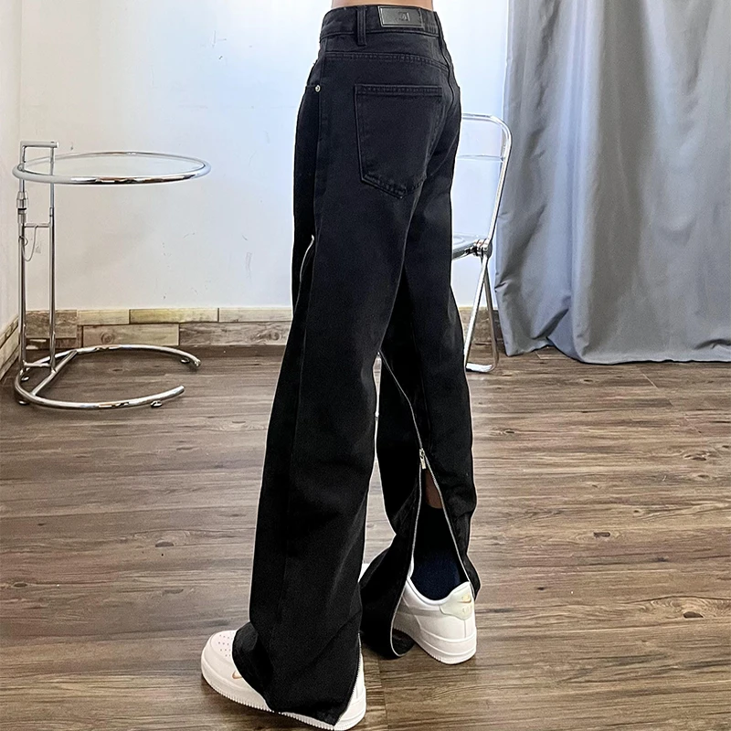 Jeans Men Simple Washed Autumn Chic Japanese Style Vintage Full Length All-match High Street Denim Trousers Popular College New