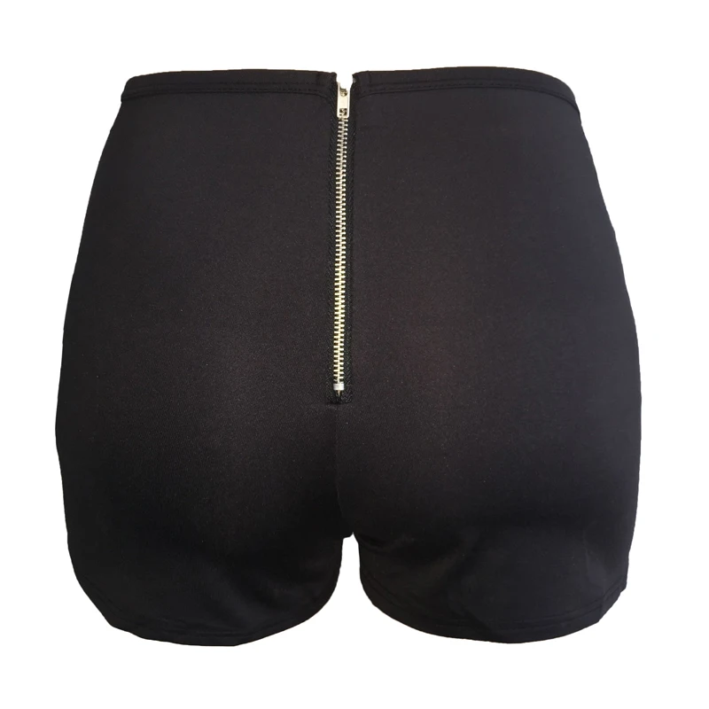 Ropa de Rave para mujer, pantalones cortos vaqueros con vendaje Sexy, ropa de calle de cintura alta ahuecada, pantalones cortos vaqueros ajustados