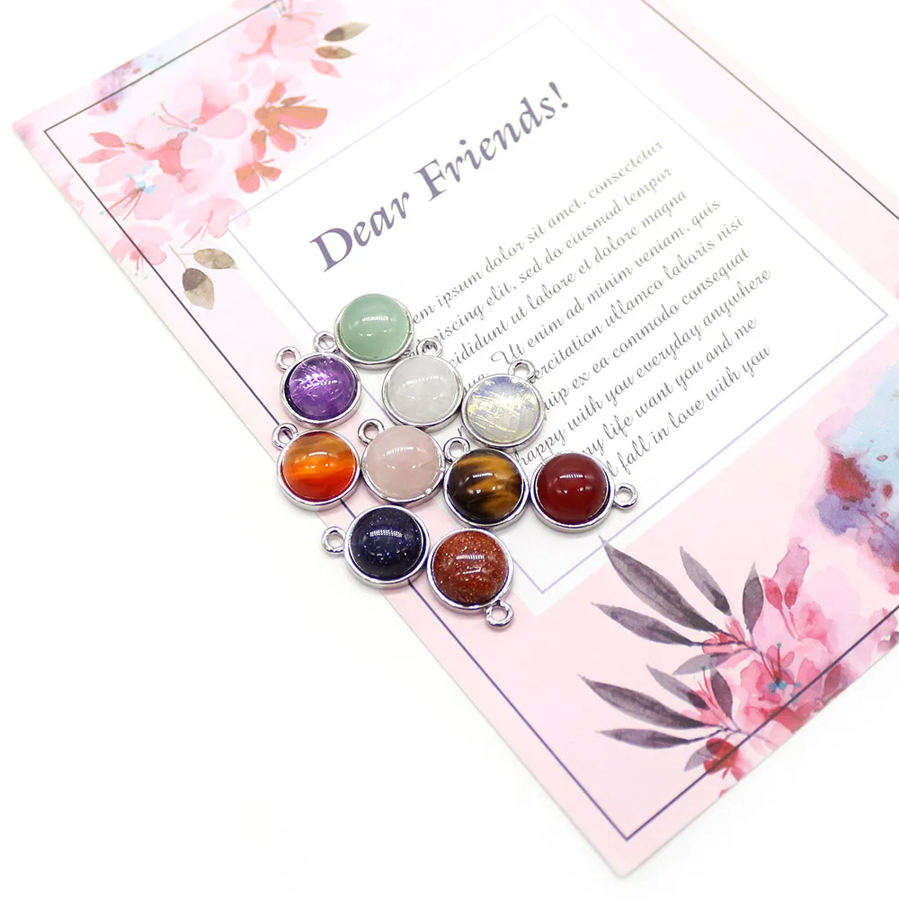 Hemispherical Natural Stone Charm Fine Smooth Luster Minimalist Elegant Light‑luxury Vibe Understated Luxury Pendant Accessory