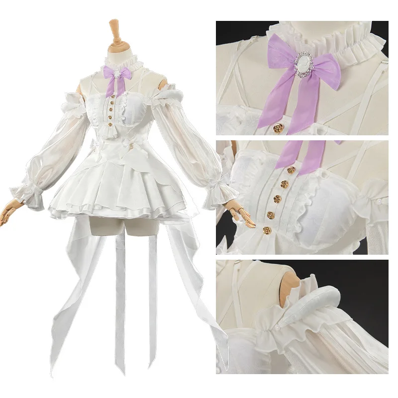 

Game Dorothy Cosplay Costumes for Women Halloween Carnival Party Outfits Anime Full Set Uniform White Lolita Dress 2025