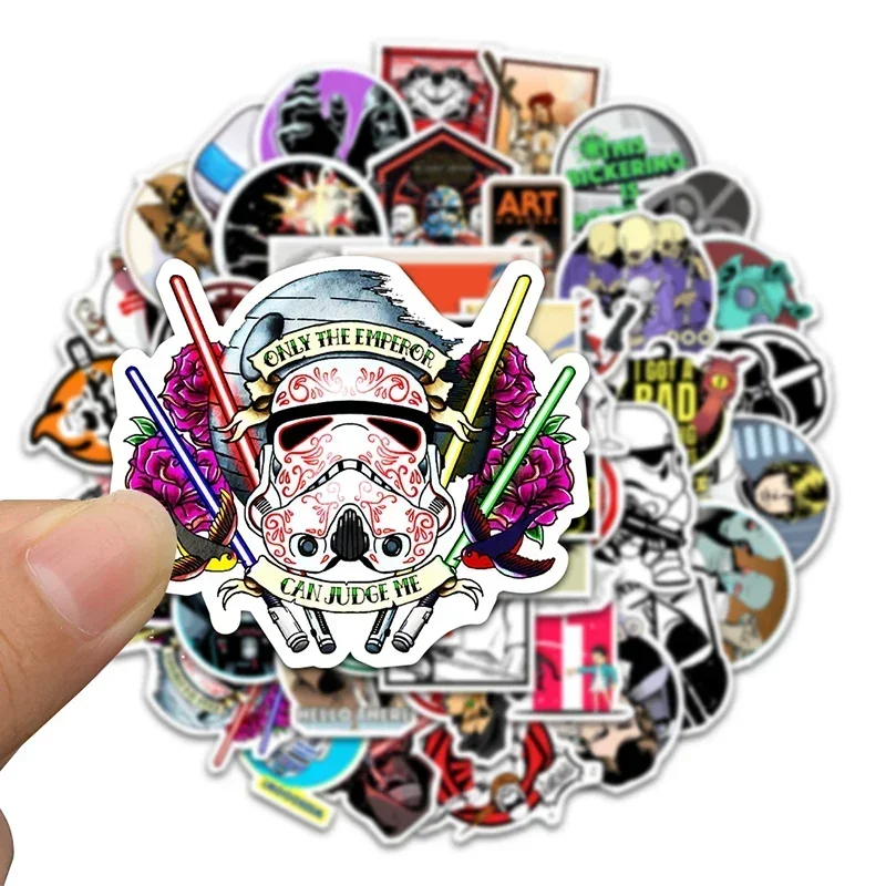 50PCS Disney Cool Star Wars Cartoon Sticker DIY Diary Laptop Luggage Skateboard Graffiti Decals Fun for Kid Toys