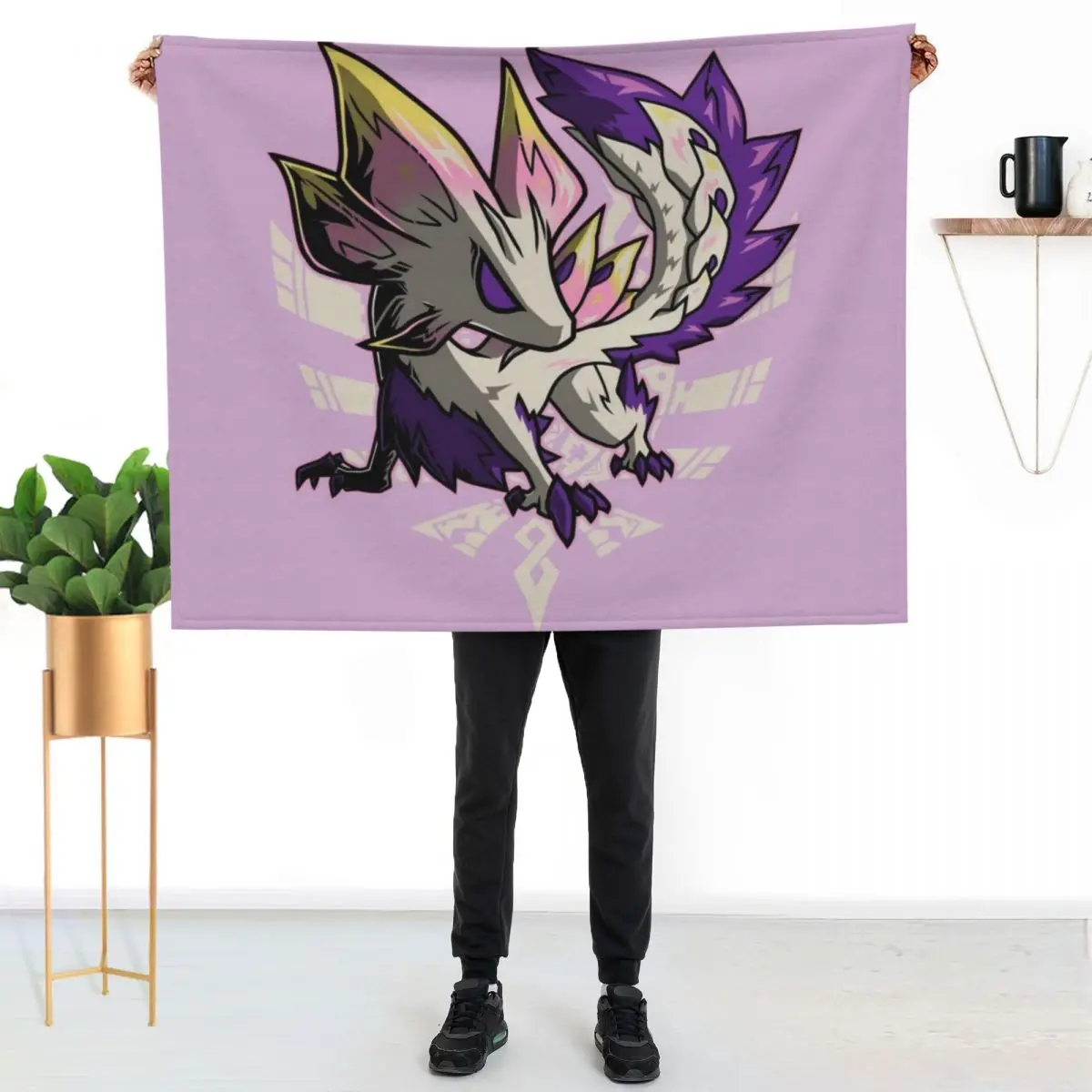 Mizutsune Monster Hunter Throw Blanket Soft Warm Blanket Gift for Grandparents
