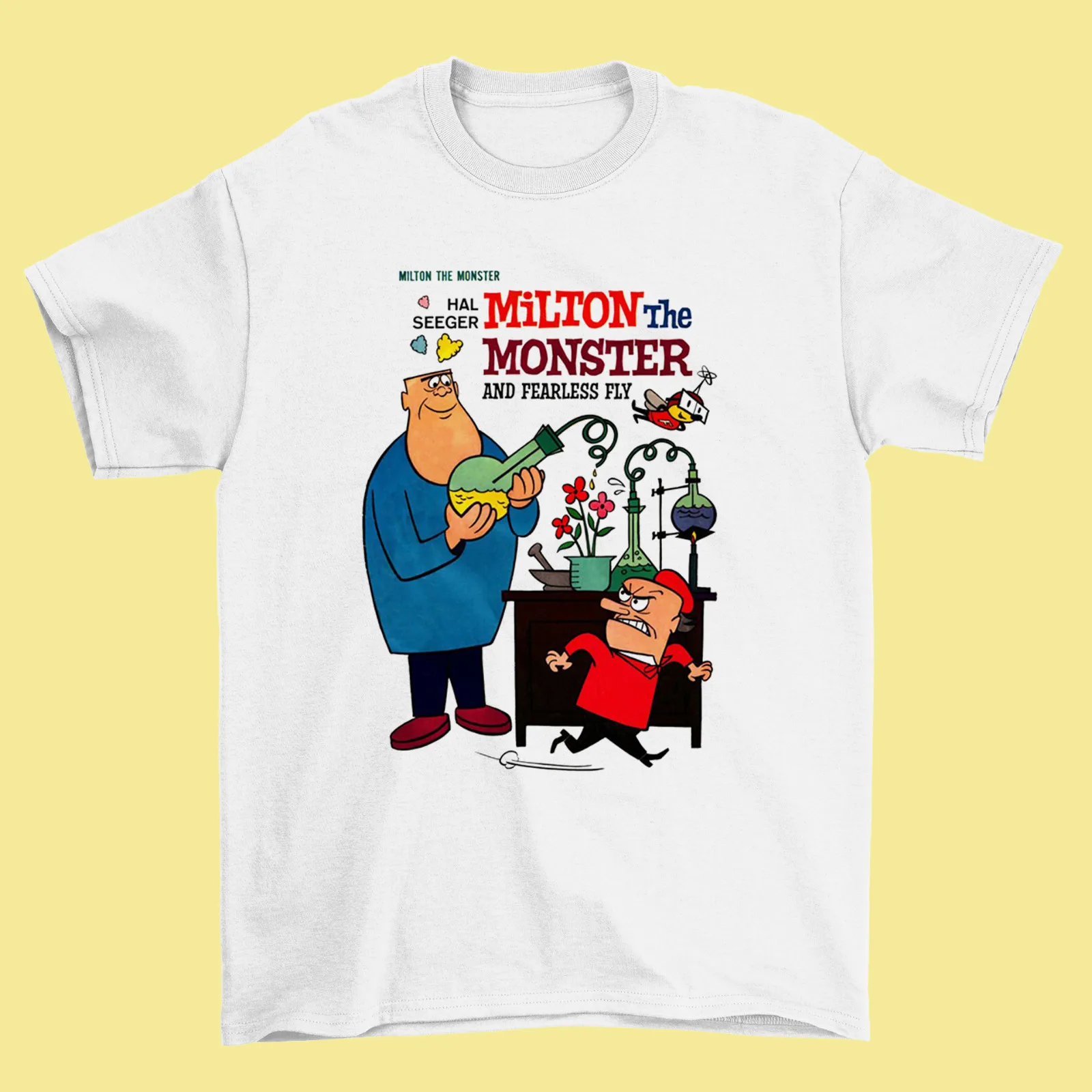 Milton The Monster comic T shirt White Cotton For S 4XL YI056