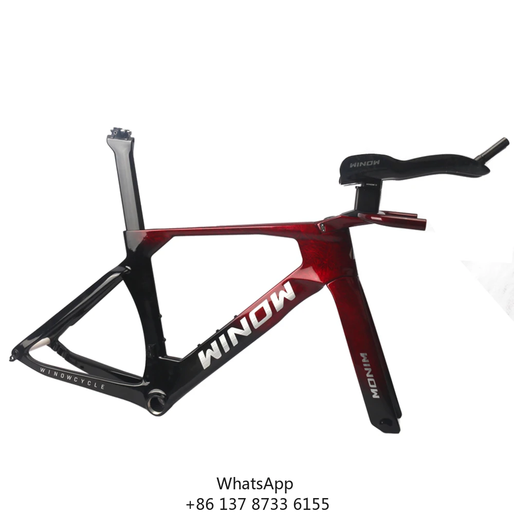 NEW Full Carbon TT Bike Frame Disc Carbon Frame Racing Cycling Triathlon Time Trial Carbon Fiber Bicycle Frame TT Bar