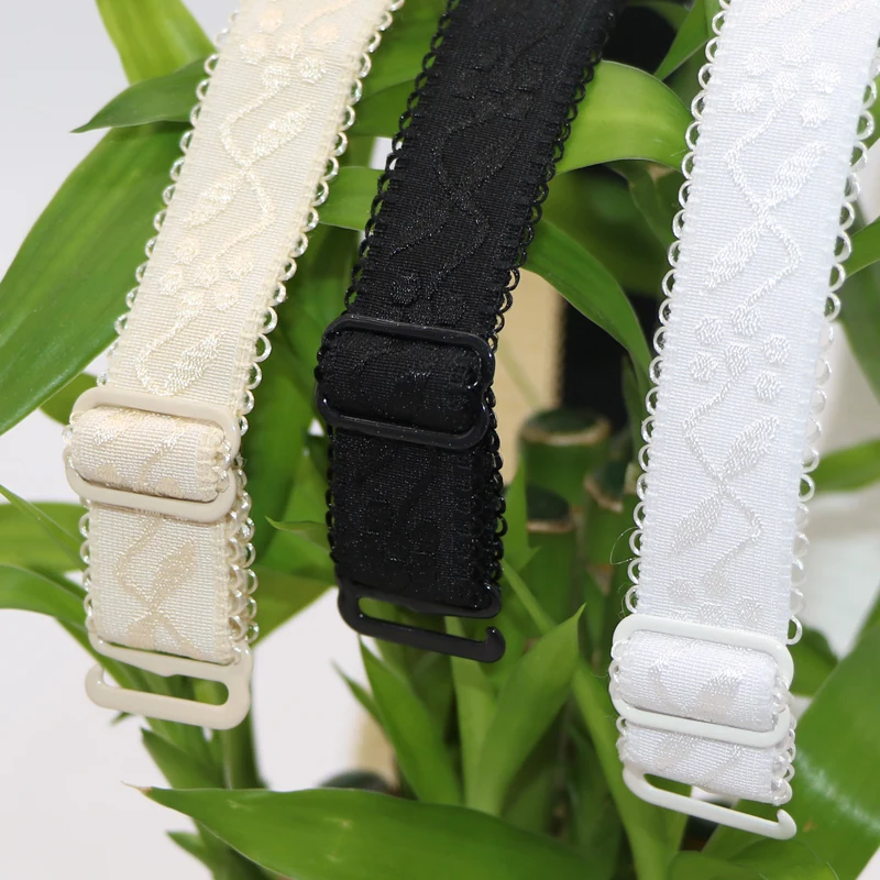 حزام كتف مطاطي مطبوع بالأزهار للنساء ، مشبك مقاوم للانزلاق ، إكسسوارات ملابس داخلية ، حمالة صدر قابلة للتعديل ، 2 * ، 5 أزواج