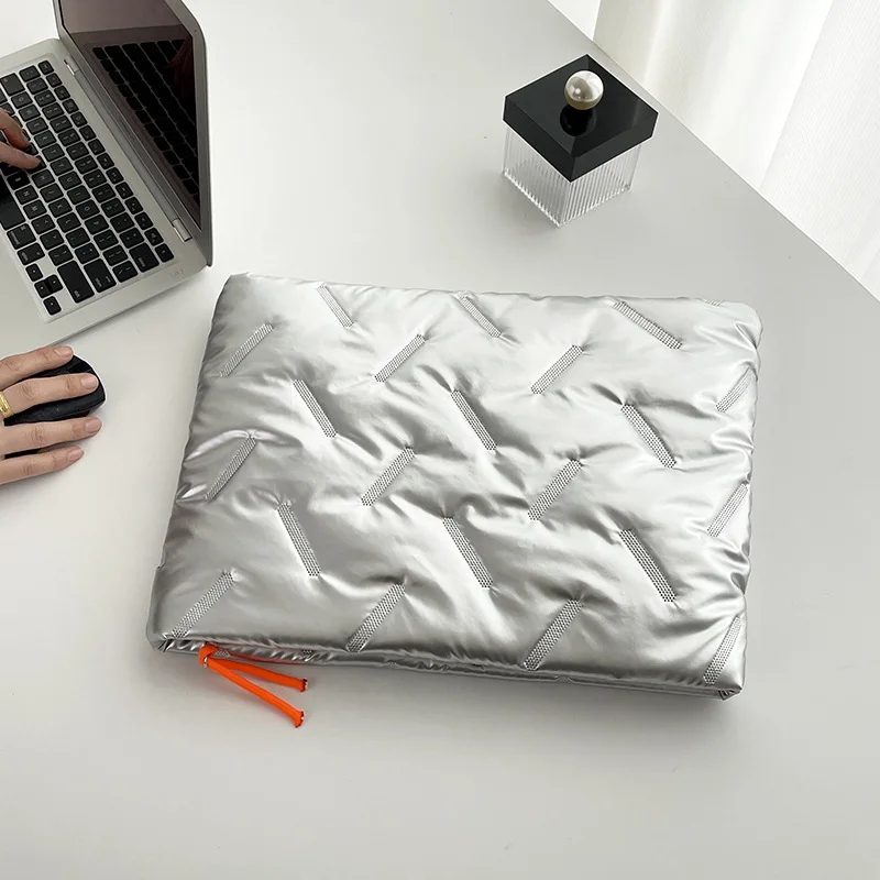 Korean portable fashion waterproof computer bag  large-capacity ultra-soft and ultra-light 14-inch notebook liner bag