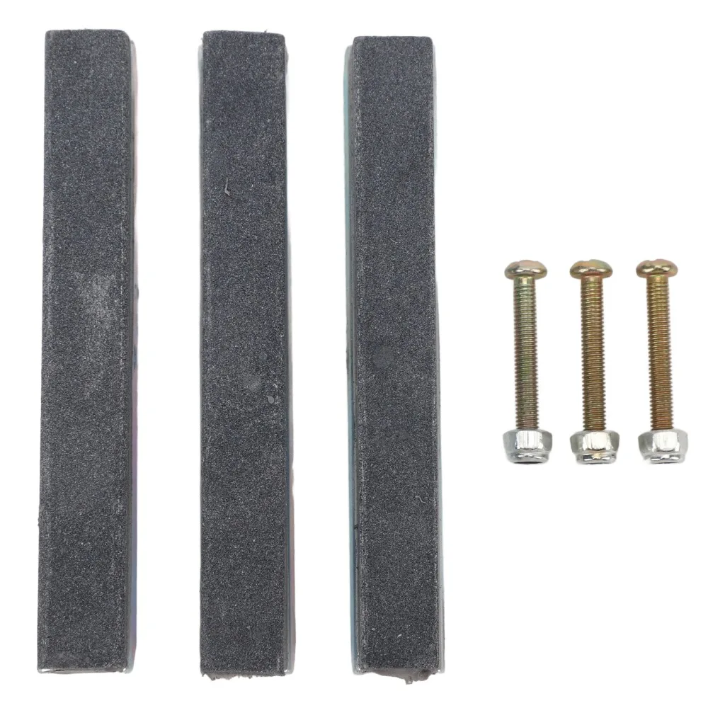 3PCS 3 Inch Cylinder Hone Stones Replacement Stones Aluminum Holder Cylinder Hone Replacement Stones Screws and Nuts Included