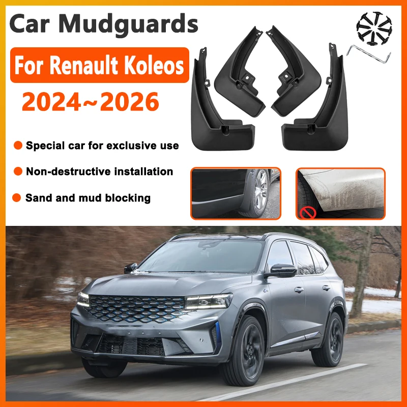 

Car Mud Flaps For Renault Grand Koleos 2026 2025 2024 AR1 Aurora 1 MK3 Mudguards Splash Guard Fenders Car Accessories Mudflaps