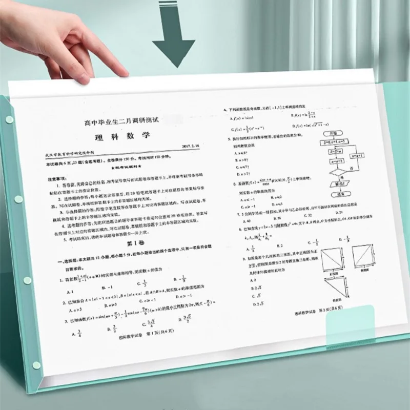 Imagem -05 - Capacidade Multi-layer Pasta Titular a3 Bolsa de Arquivo Exame Estudante Papel Classificando Folheto de Armazenamento Office Binder Organizador de Documentos Alta