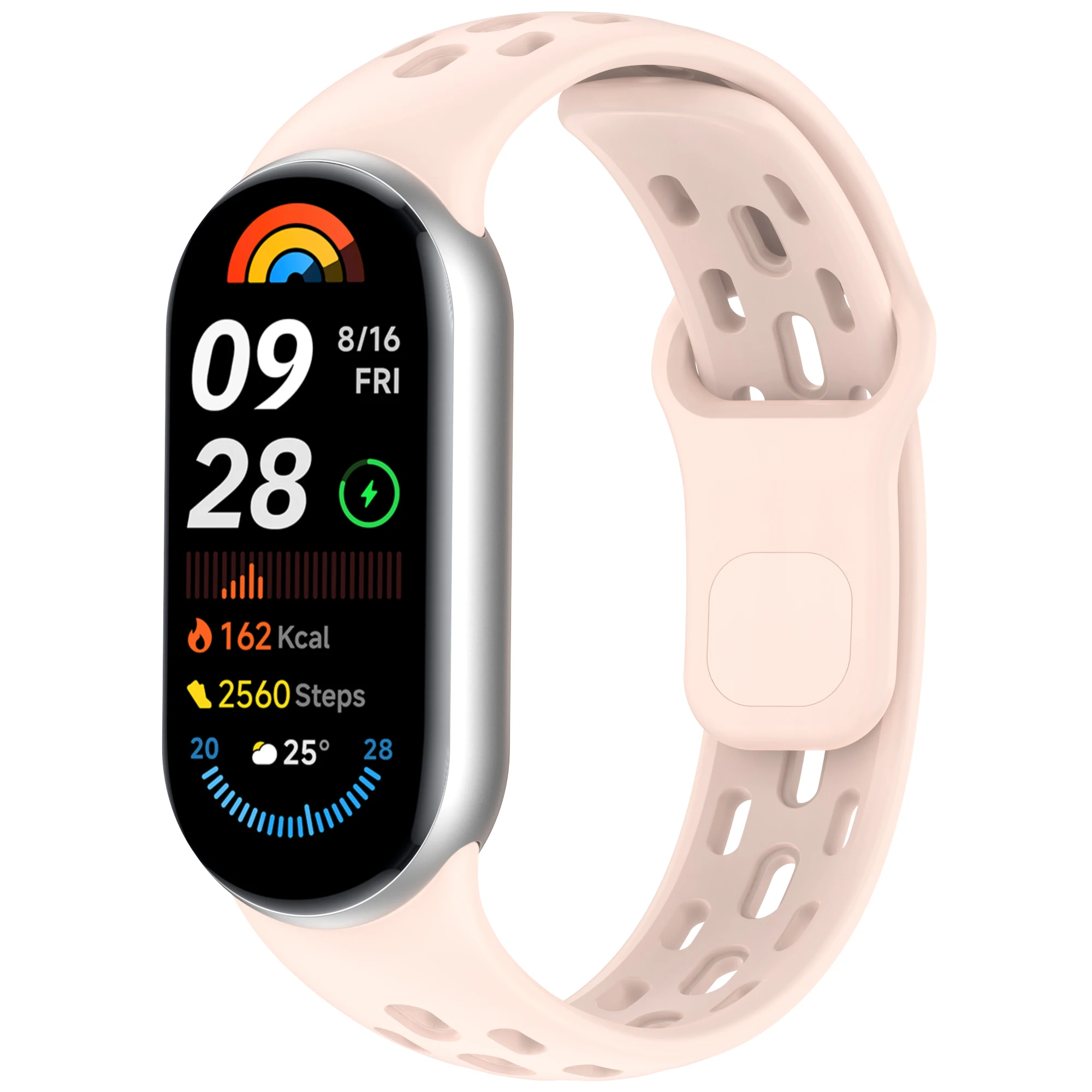 Silikonarmband für Xiaomi Mi Band 10 Zubehör Sport Atmungsaktives Armband Handgelenkband Pulseira Correa für Xiaomi Mi Band 9 8 – Detail 4