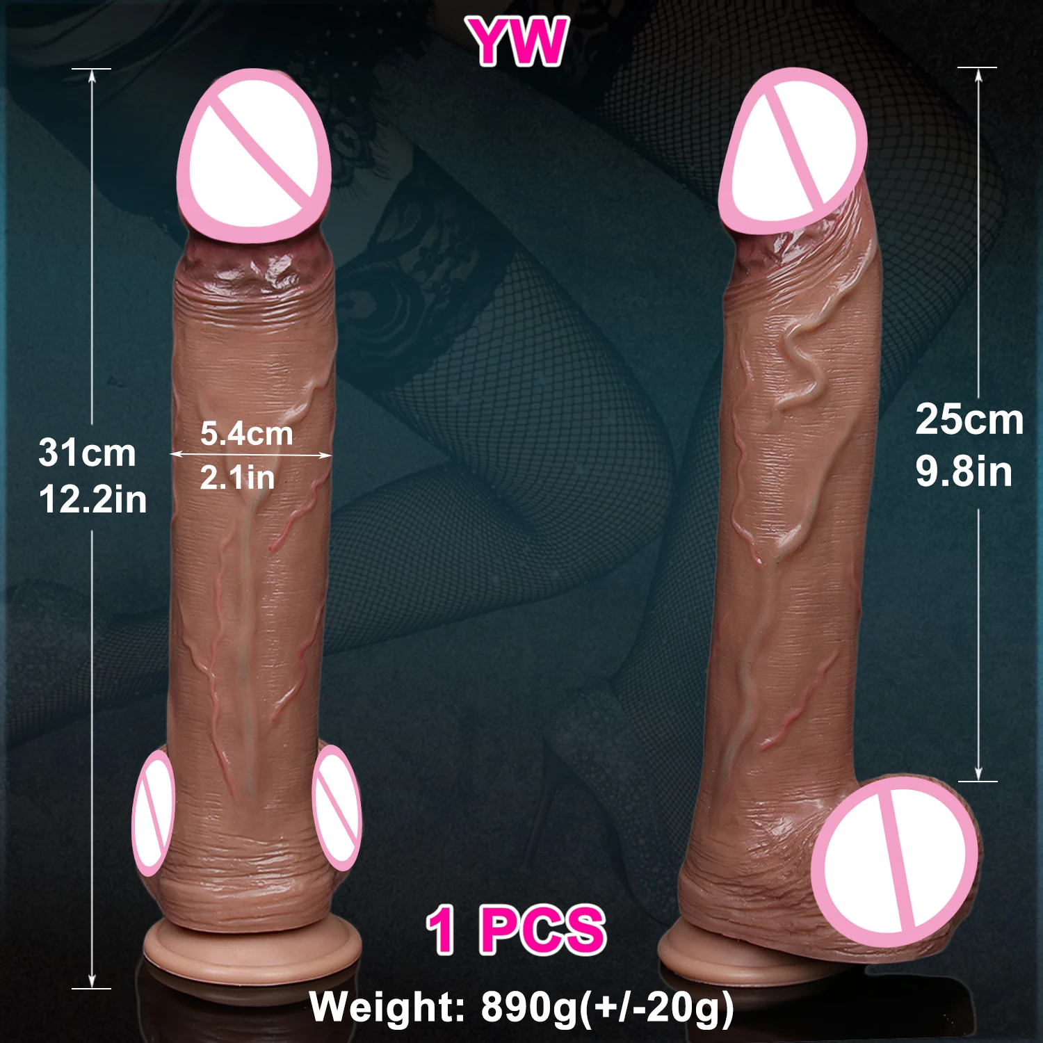 Huge Flesh Skin Feel Realistic Glans Dildo Adult Sex Toy for Women Soft Double Silicone Masturbators Penis Big Suction Cup Dick