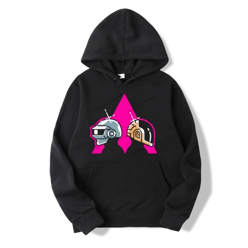 سترة بغطاء للرأس للرجال للخريف/الشتاء من DAFT PUMK مقابل مطبوعة عصرية غير رسمية بأكمام طويلة سترة بغطاء للرأس دافئة للرجال والنساء #5