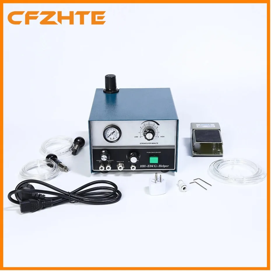 E04 Pneumatic Engraving Machine, High Quality Graver Helper with Two Handpieces Jewelry Tools & Equipment