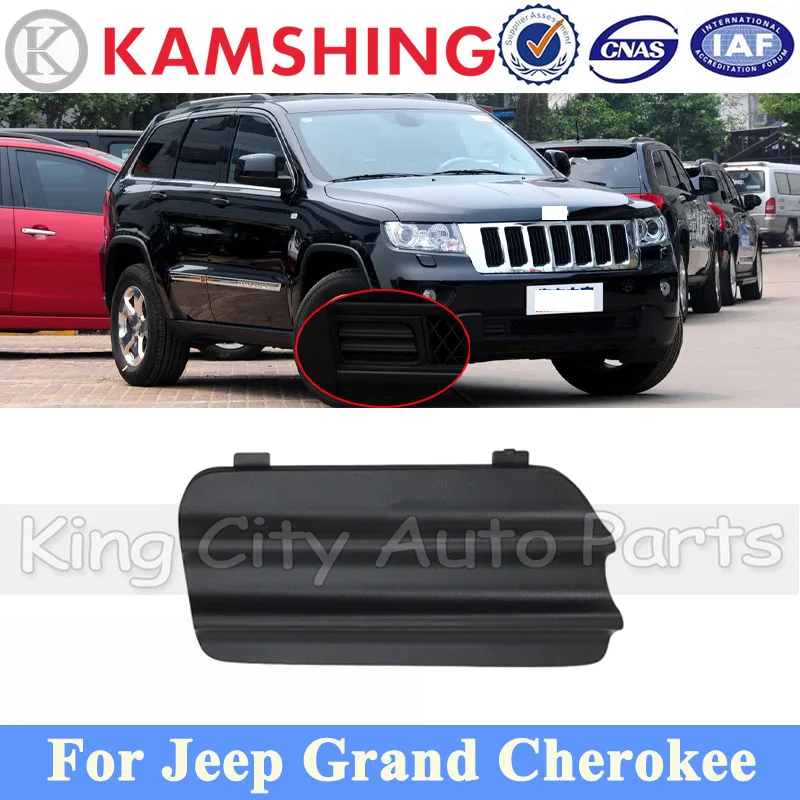 

CAPQX Front Bumper Tow Hook Cover Lid For Jeep Grand Cherokee Front Trailer Cover Garnish Lid Towing Cap Shell Hood