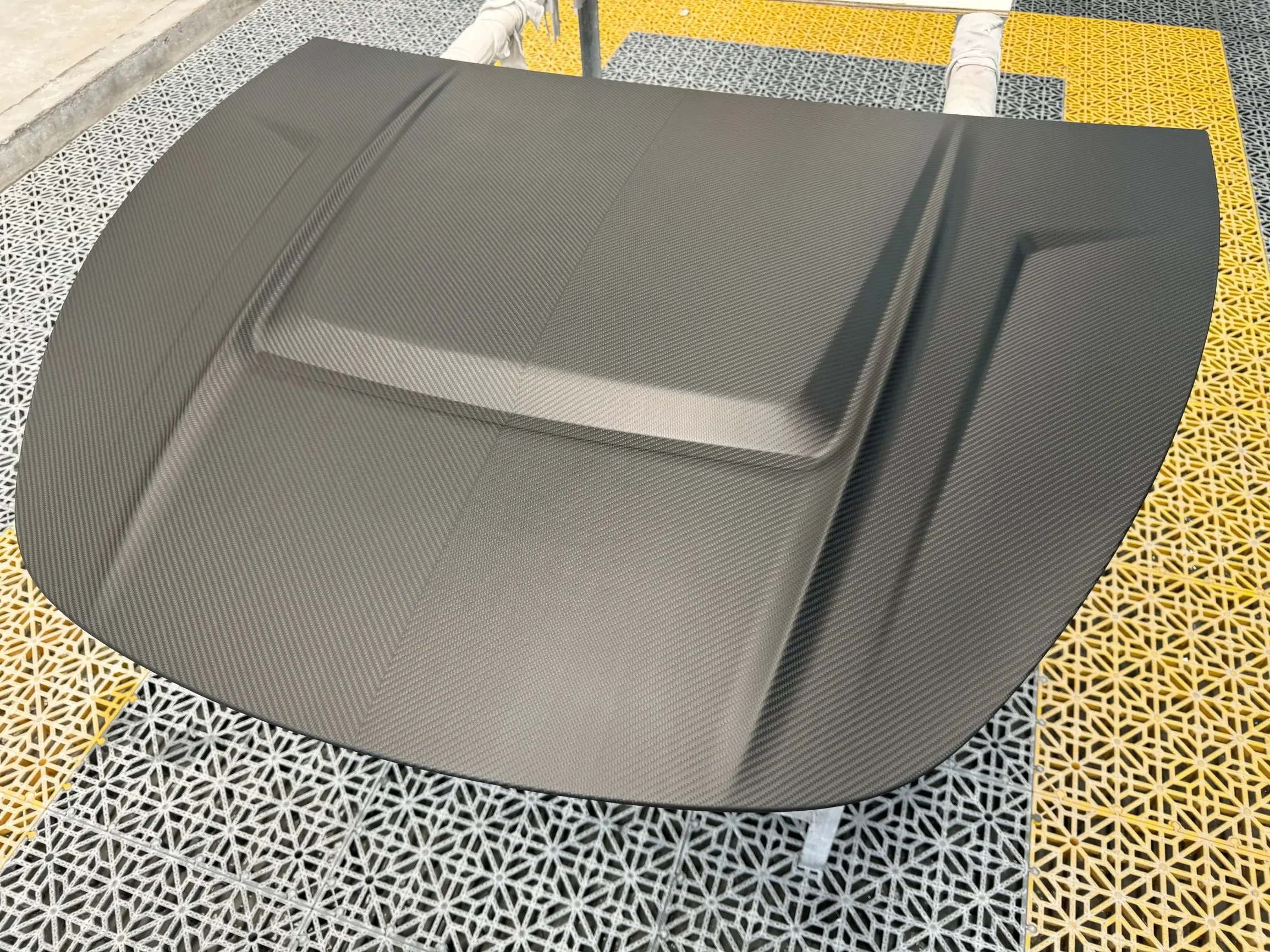 Car Accessories Factory Price Carbon Fibre Body Kits Matte Black Front Hood for  Model Y