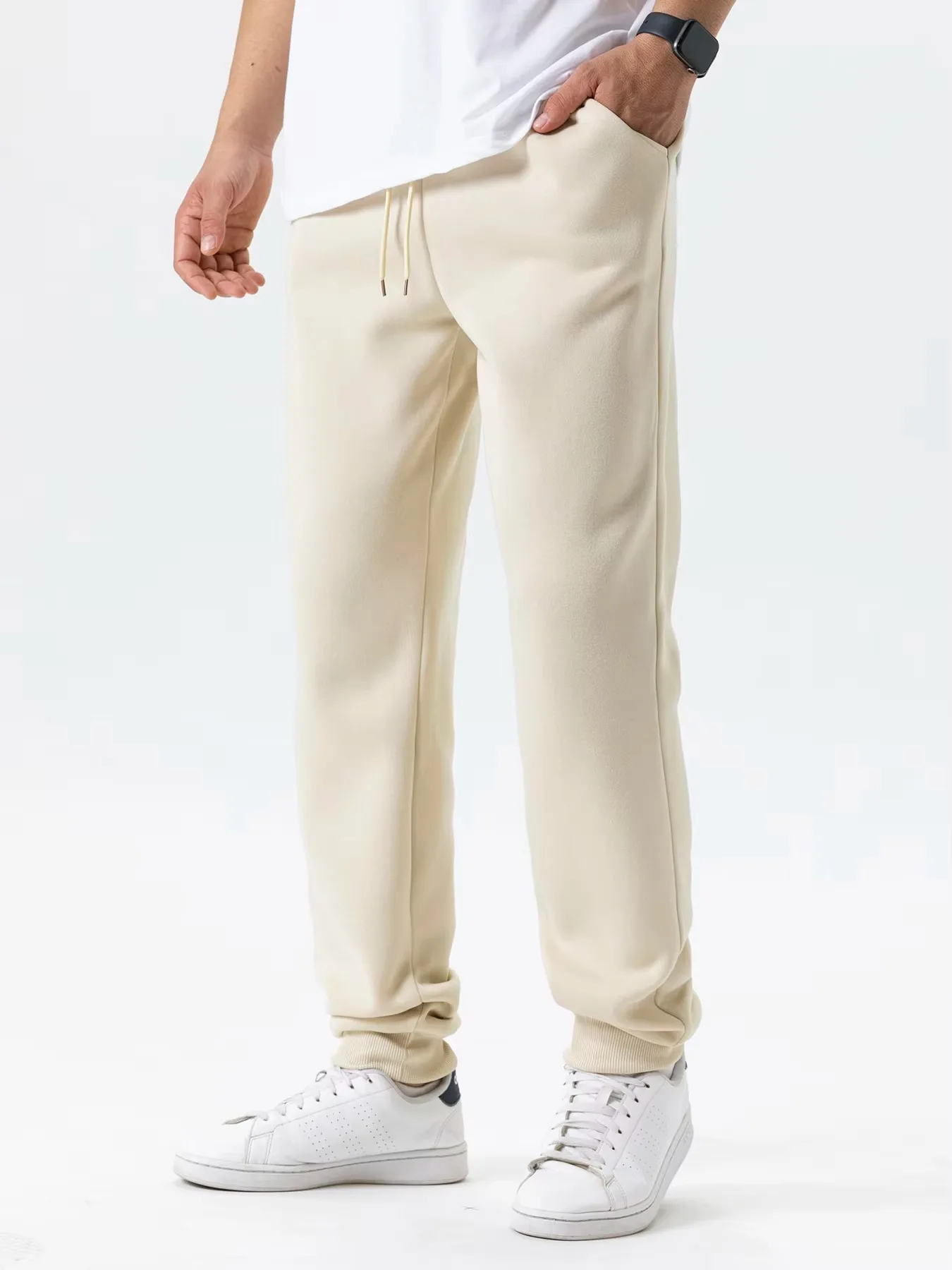 2026 New Mens Jogging Pants Sports Pants Fitness Running Trousers Women Solid Color Sweatpants Easy to Match Home Pants