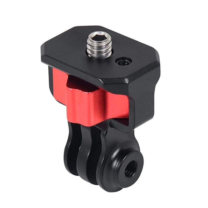 Upgraded 1/4 Screw to Tripod Adapter Knob Lock Mini Quick Release Mount for GoPro Hero 12 Black 11 Mini 10 9 8 DJI Action Camera