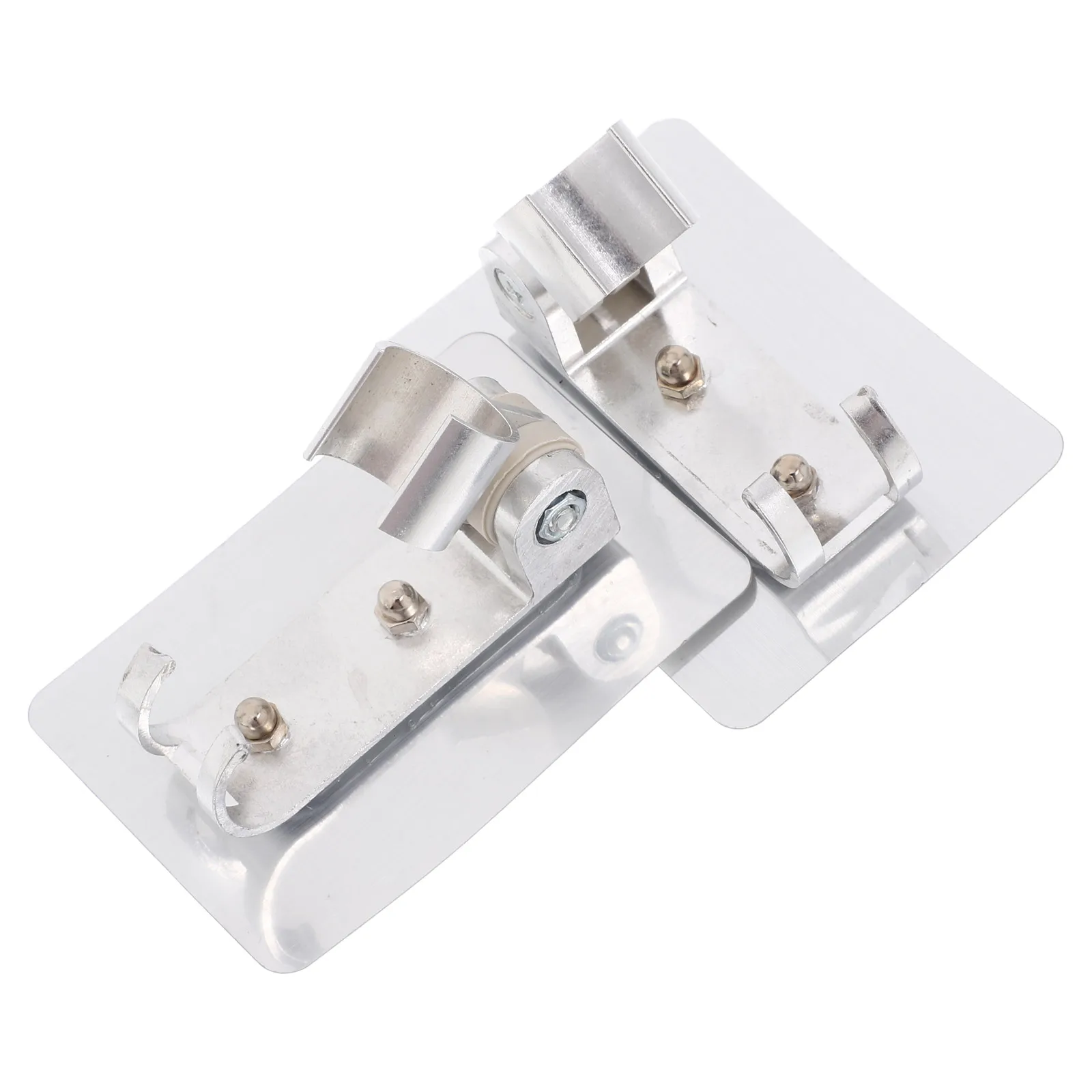 

2pcs Adjustable Shower Head Bracket Aerospace Aluminum No Drill Mounting Connector for Bathroom Camper RV 360 Rotatable