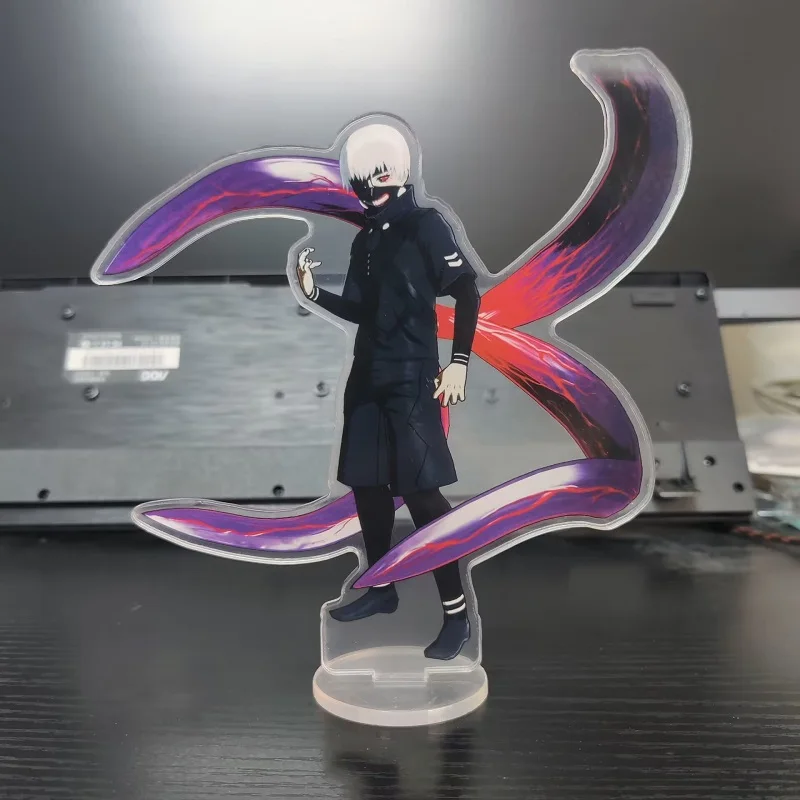 Japan Anime Ghoul Figures Kaneki Ken Touka Kirishima Acrylic Stands Model Plate Desk Decor Props Halloween Gift Fans Collection