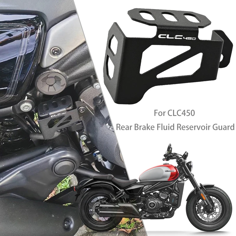 

2025 New For CFMOTO 450CLC CLC450 CLC 450 CF MOTO Motorcycle CNC Accessories Rear Brake Fluid Reservoir Cover Protection Guard